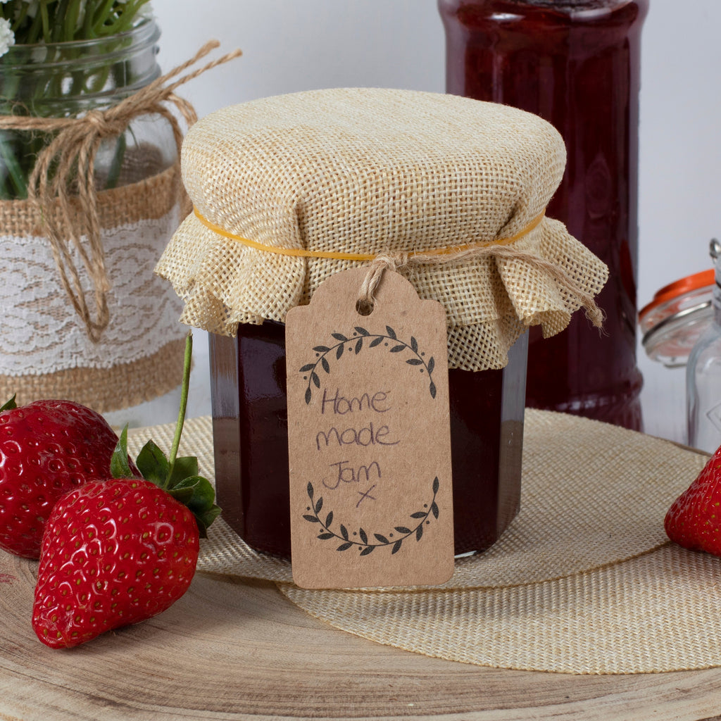 Kraft Jam Jar Labels- 10 Inner Pack