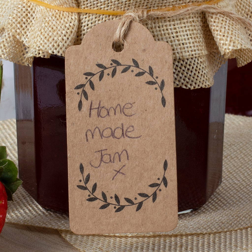 Kraft Jam Jar Labels- 10 Inner Pack