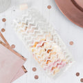 White Chevron Party Bags- 10 Inner Pack