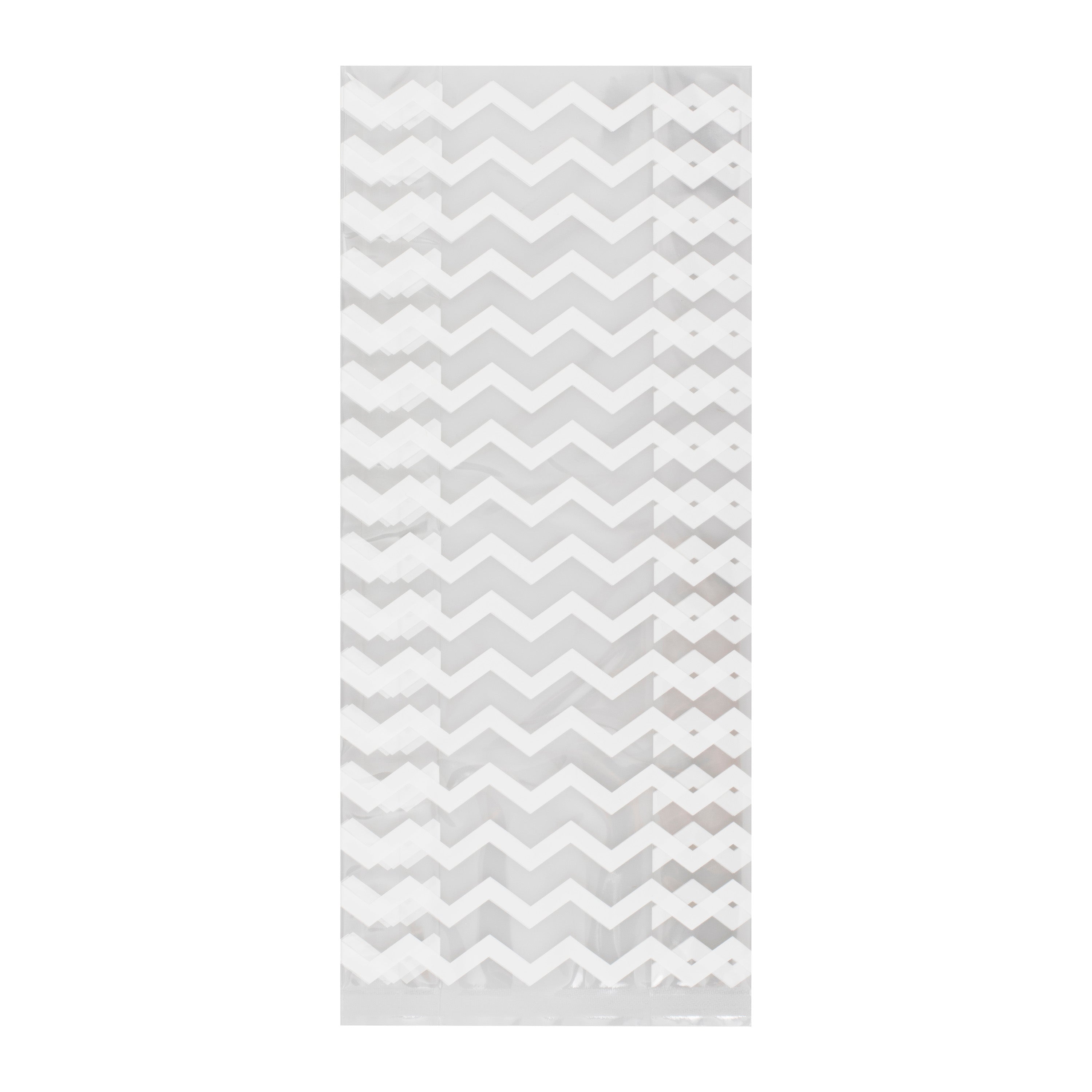 White Chevron Party Bags- 10 Inner Pack