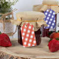 Gingham Jam Jar Gift Labels