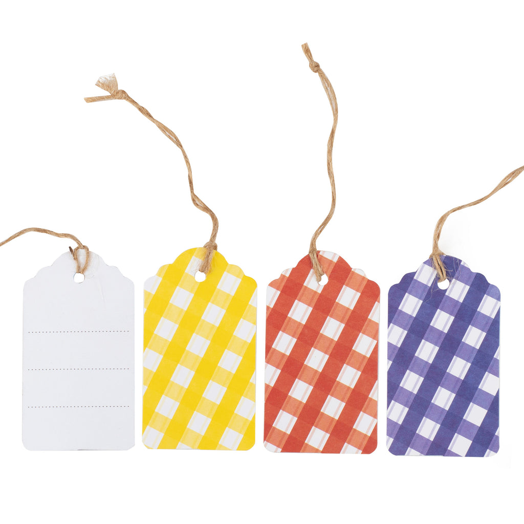 Gingham Jam Jar Gift Labels