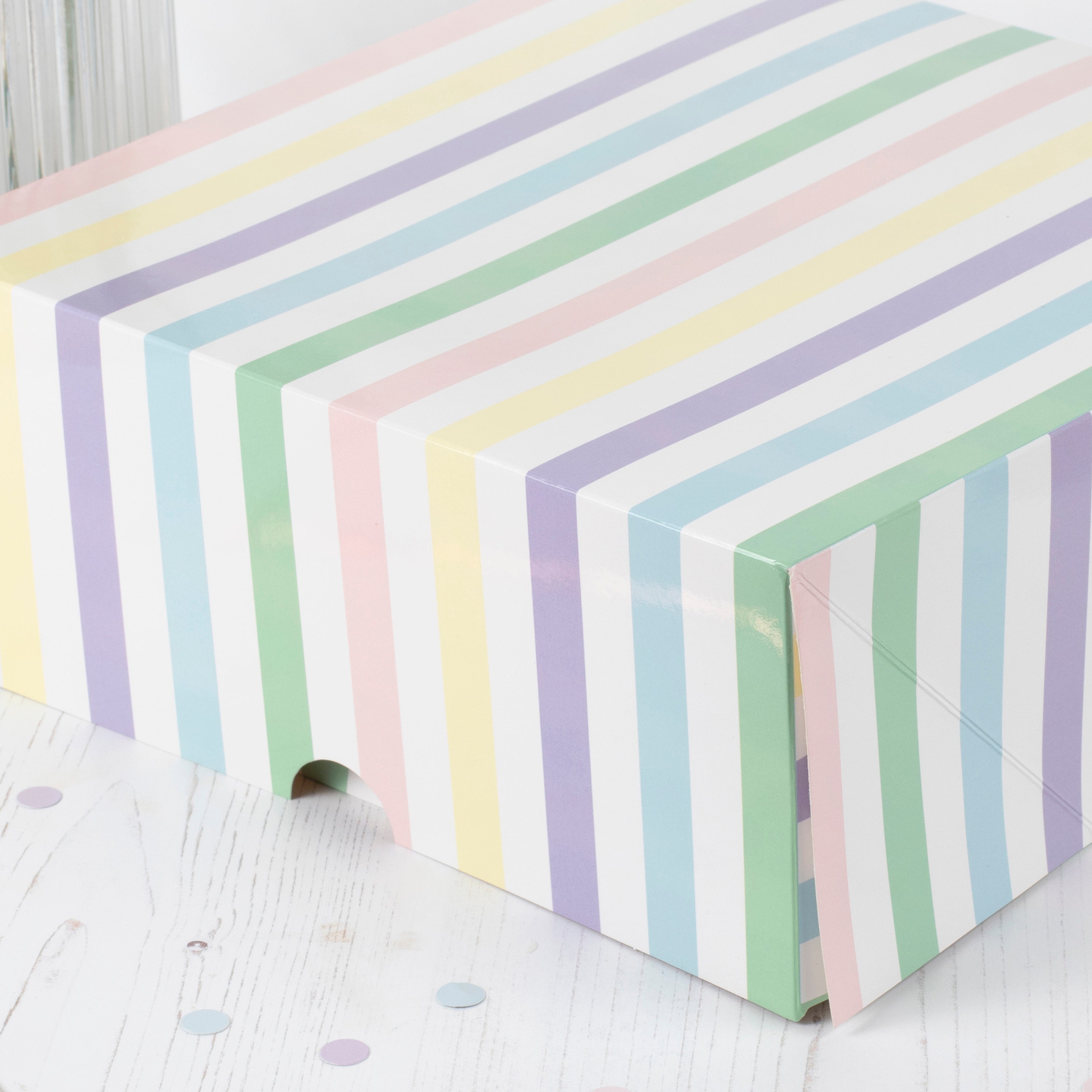 Pastel Striped Cake Boxes- 5 Inner Pack