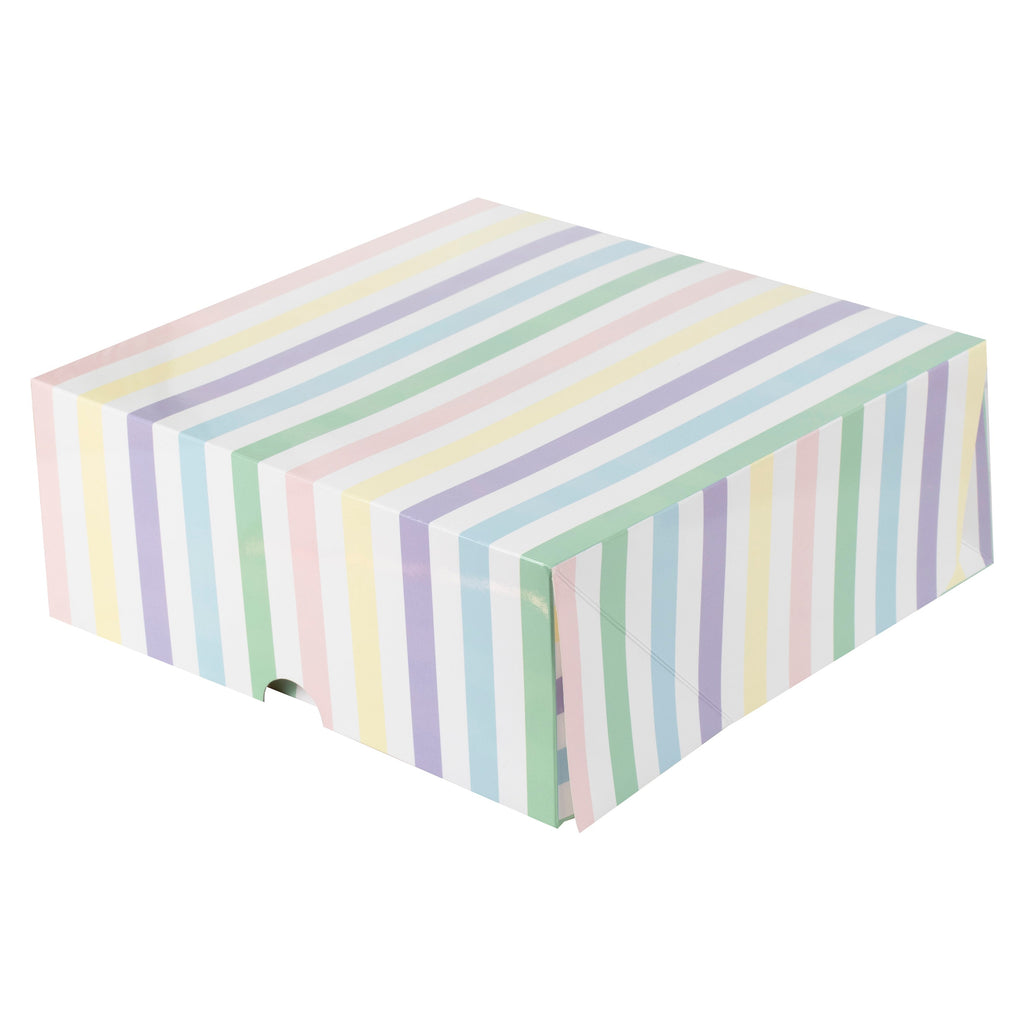 Pastel Striped Cake Boxes- 5 Inner Pack