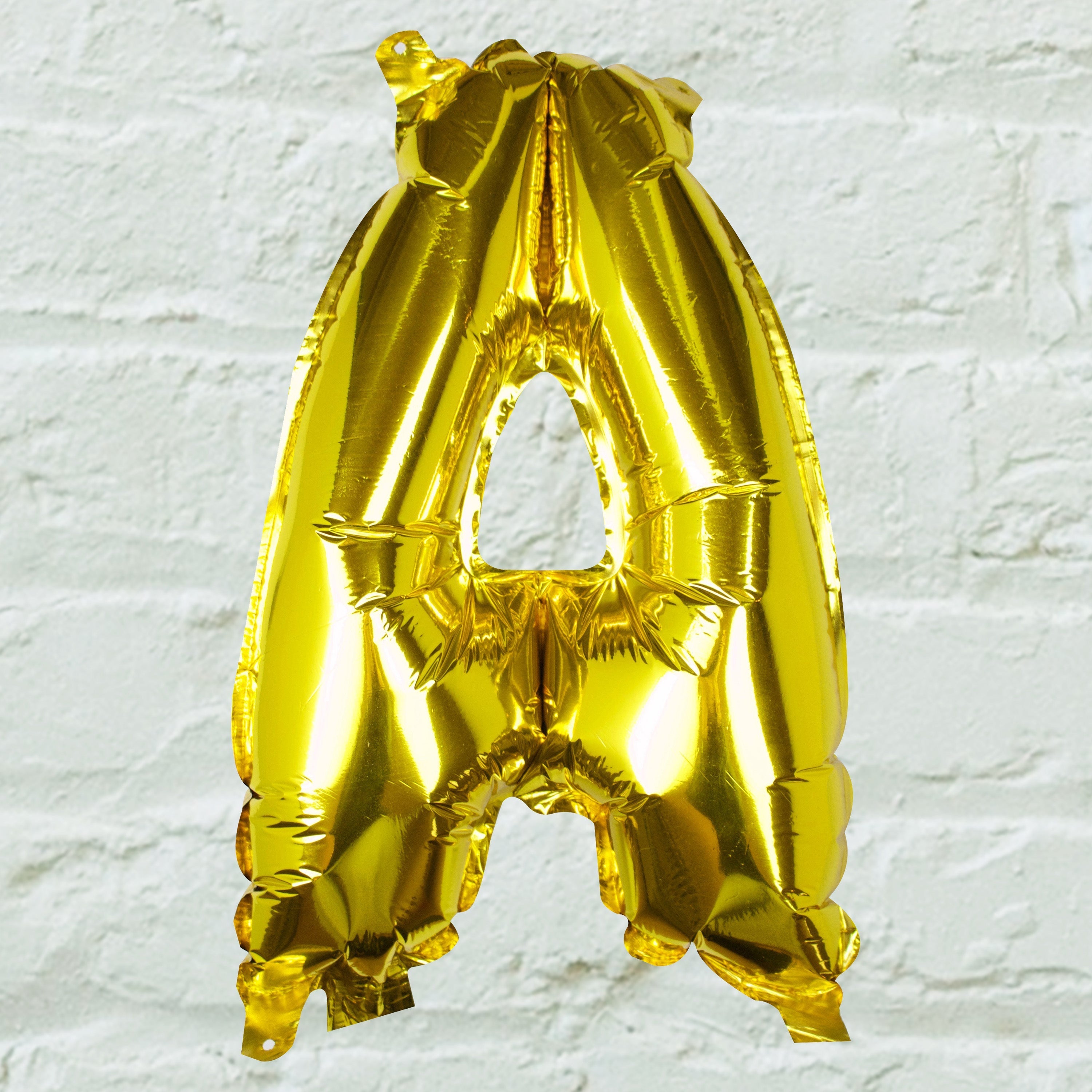 Goldfolien-Buchstabenballons – 5 Innenpackung