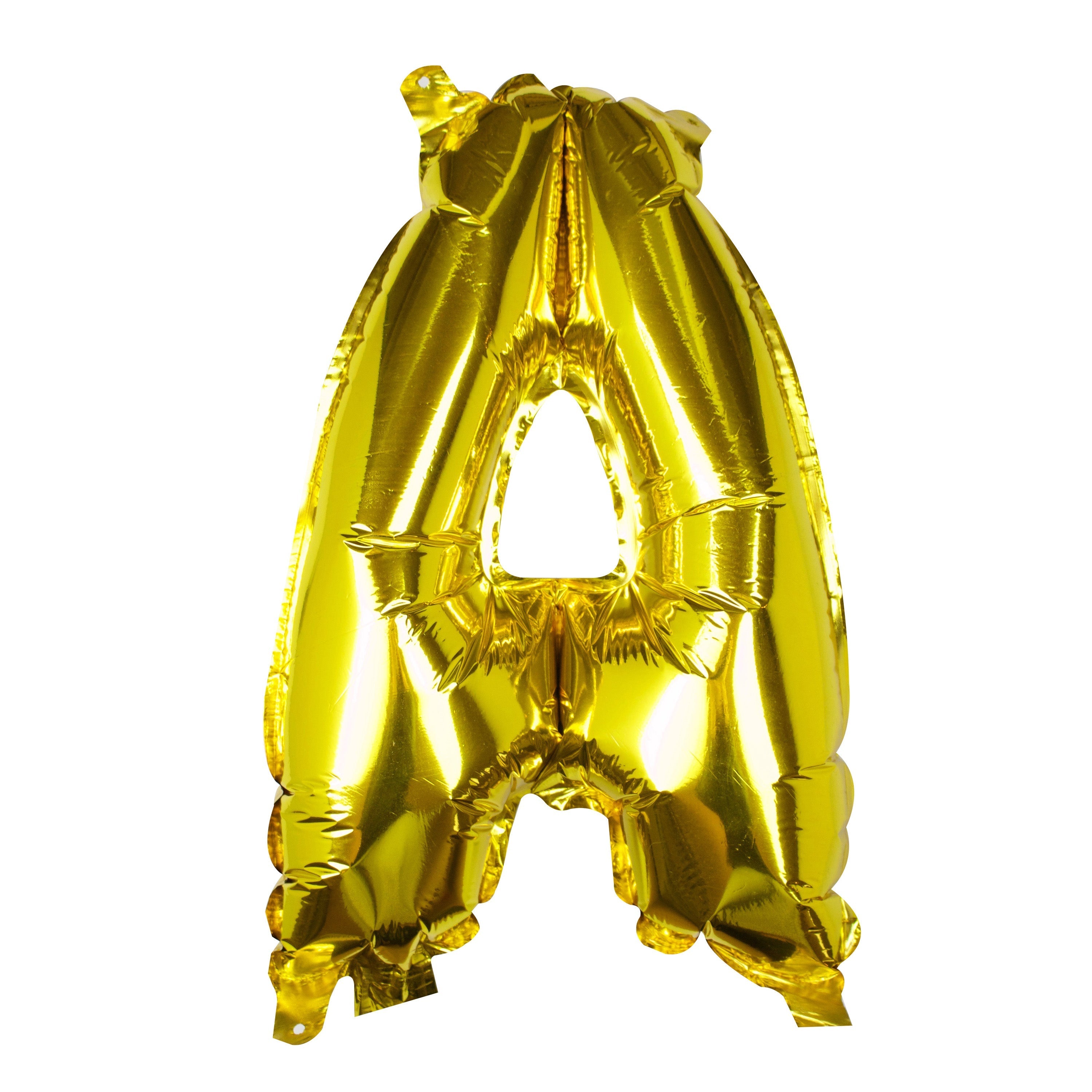 Goldfolien-Buchstabenballons – 5 Innenpackung