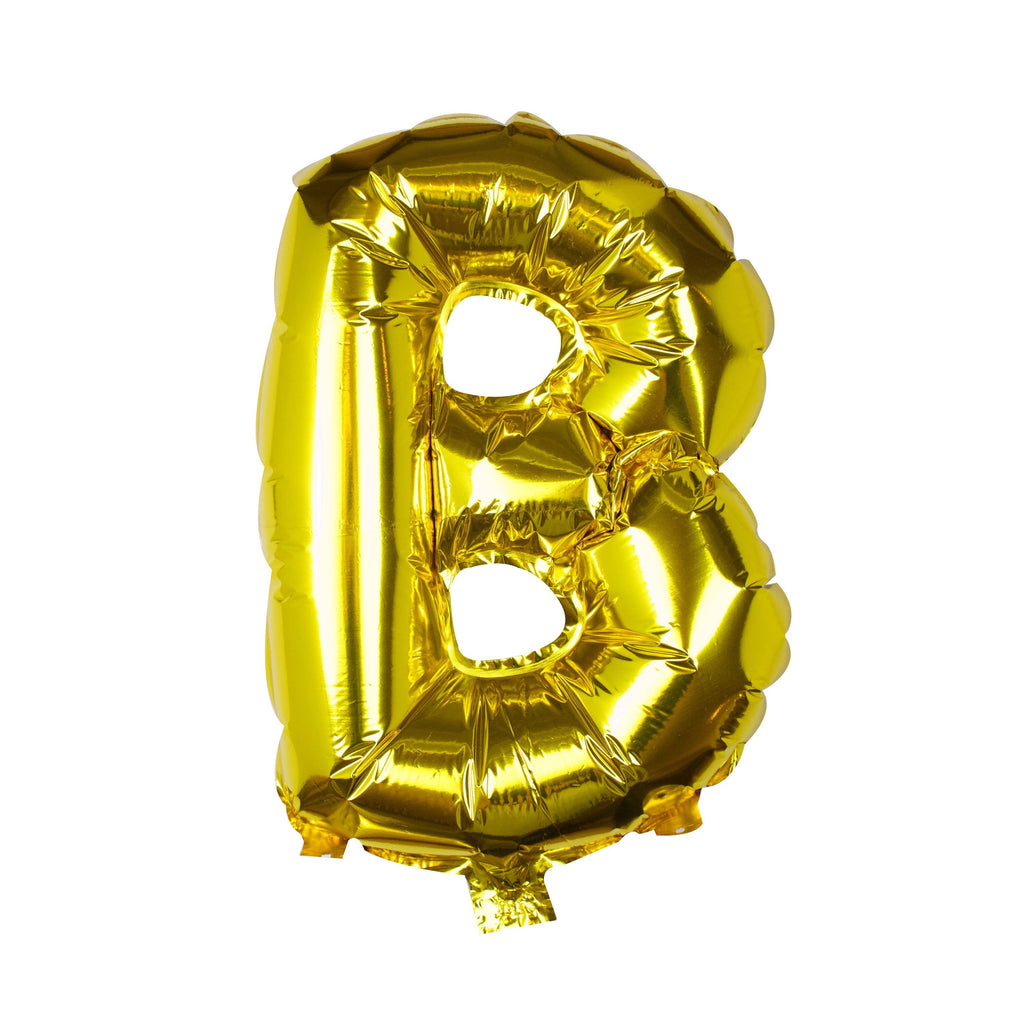 Goldfolien-Buchstabenballons – 5 Innenpackung