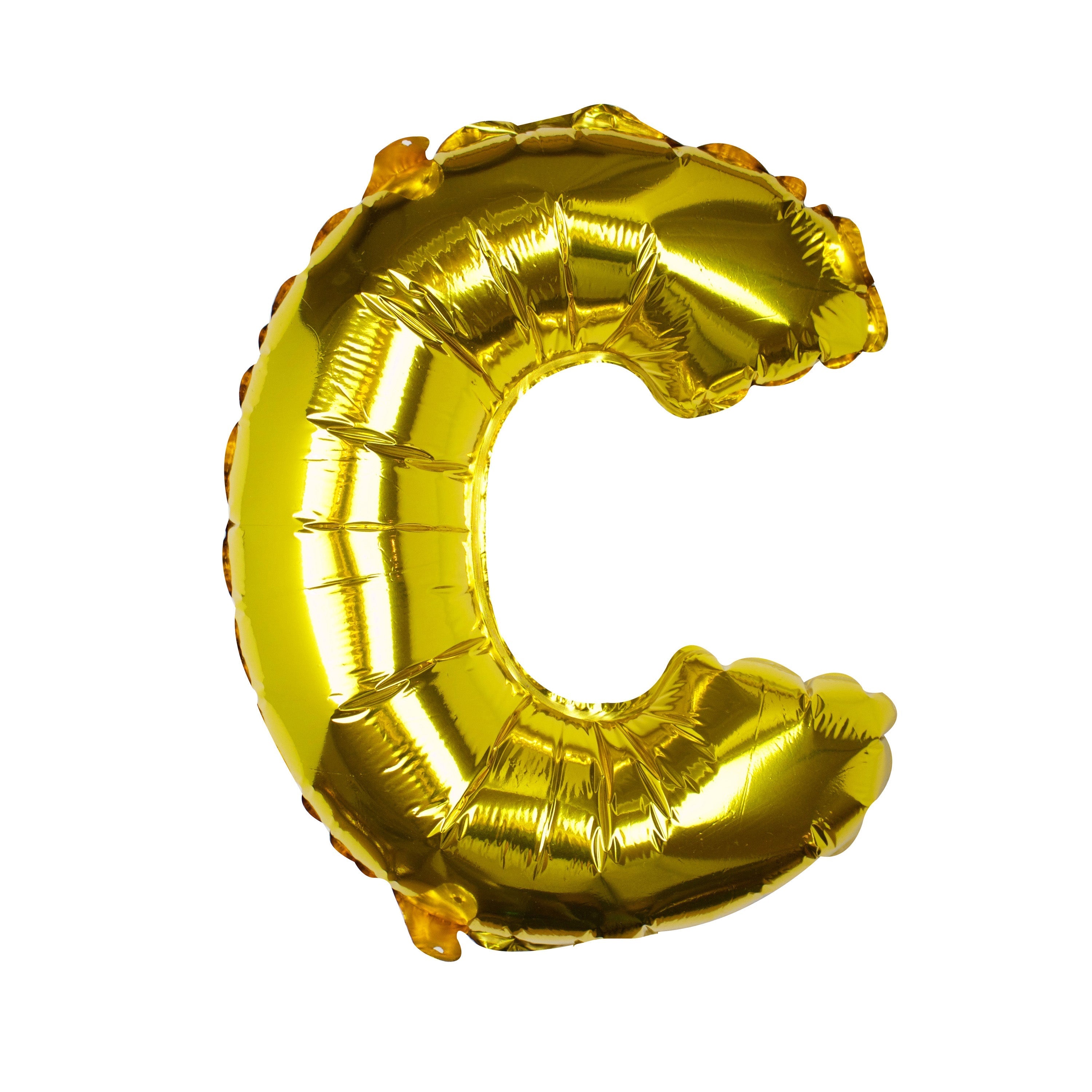 Goldfolien-Buchstabenballons – 5 Innenpackung