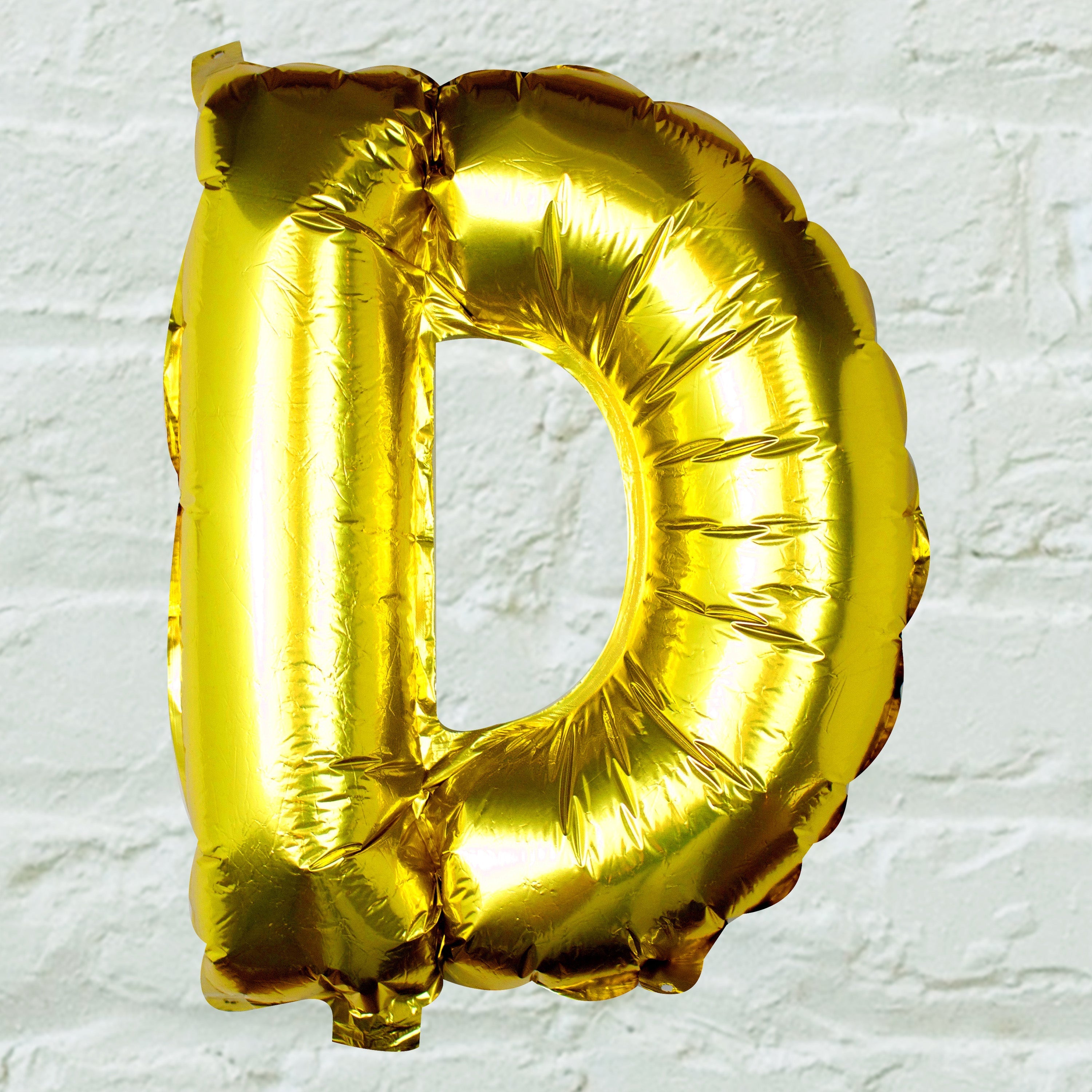Goldfolien-Buchstabenballons – 5 Innenpackung