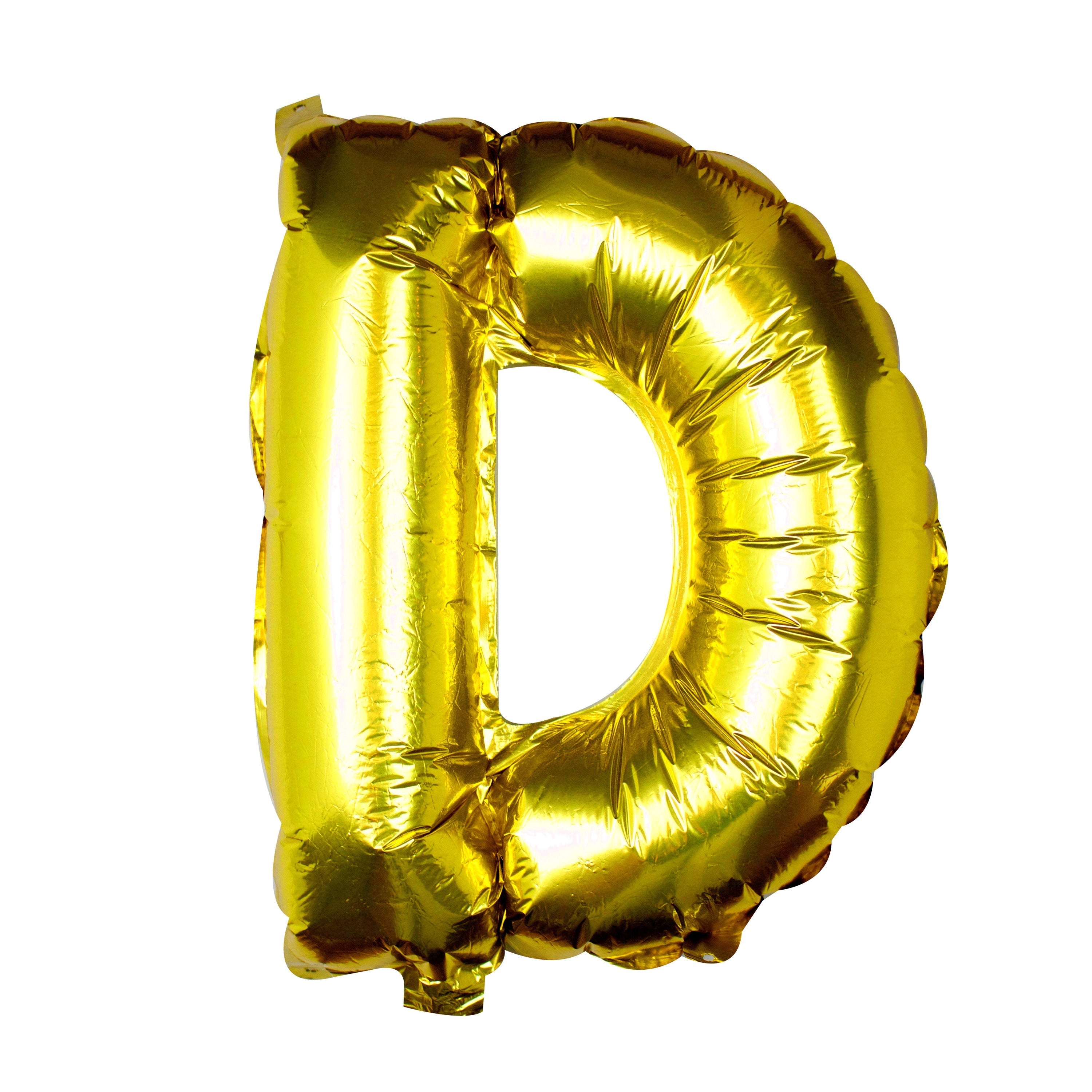 Goldfolien-Buchstabenballons – 5 Innenpackung
