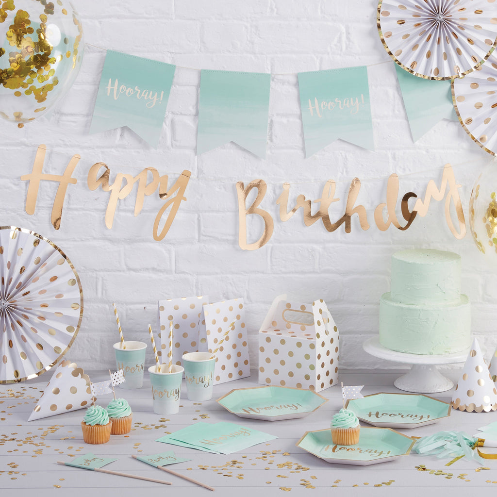 Goldfolien-Buchstabenballons – 5 Innenpackung
