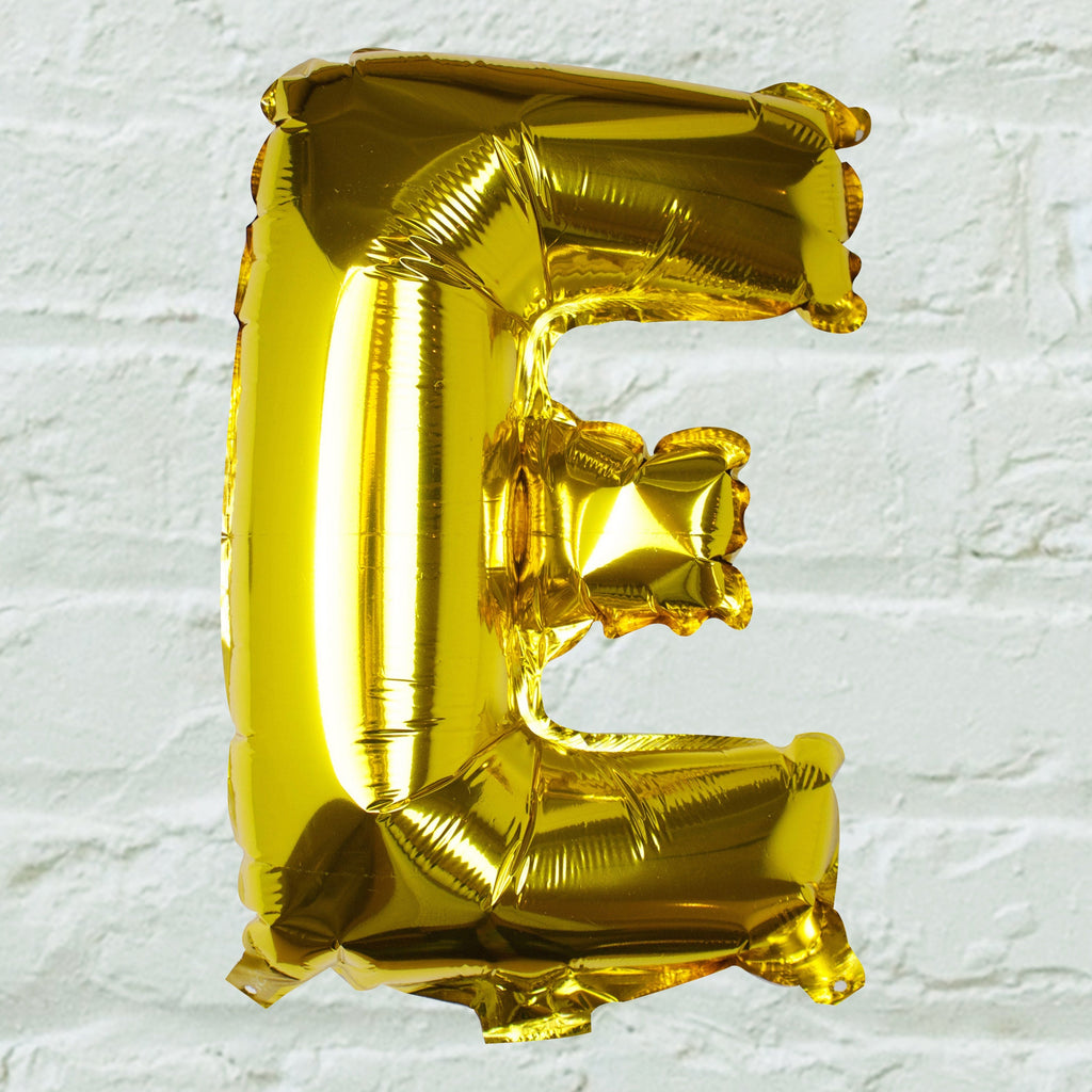 Goldfolien-Buchstabenballons – 5 Innenpackung