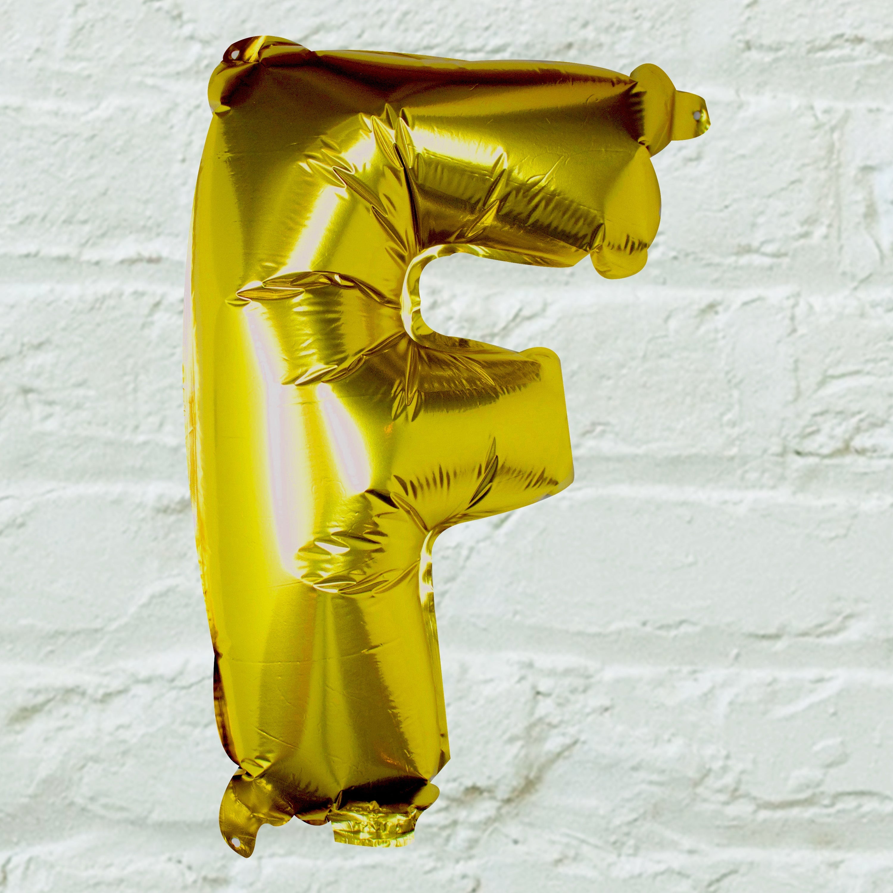 Goldfolien-Buchstabenballons – 5 Innenpackung