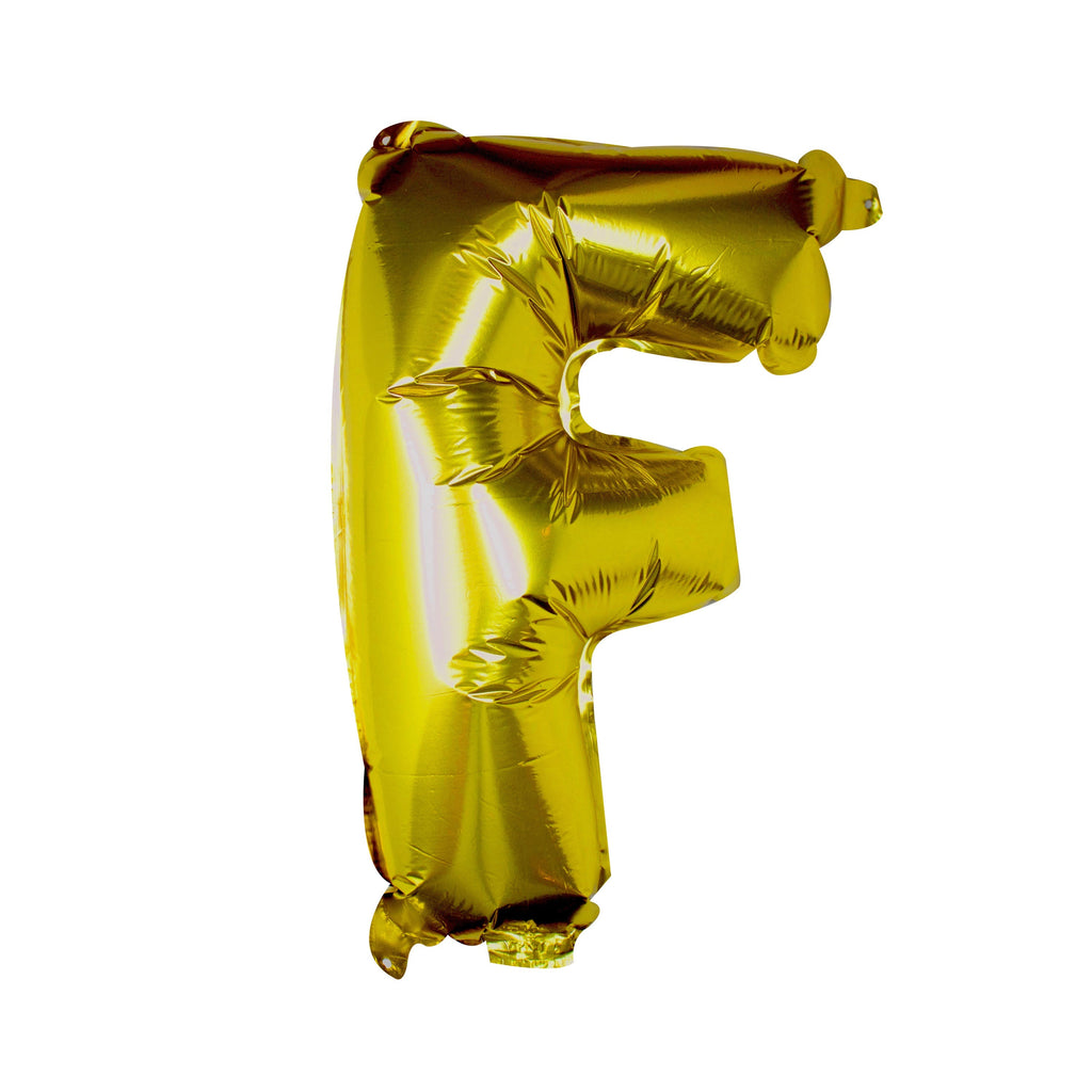 Goldfolien-Buchstabenballons – 5 Innenpackung