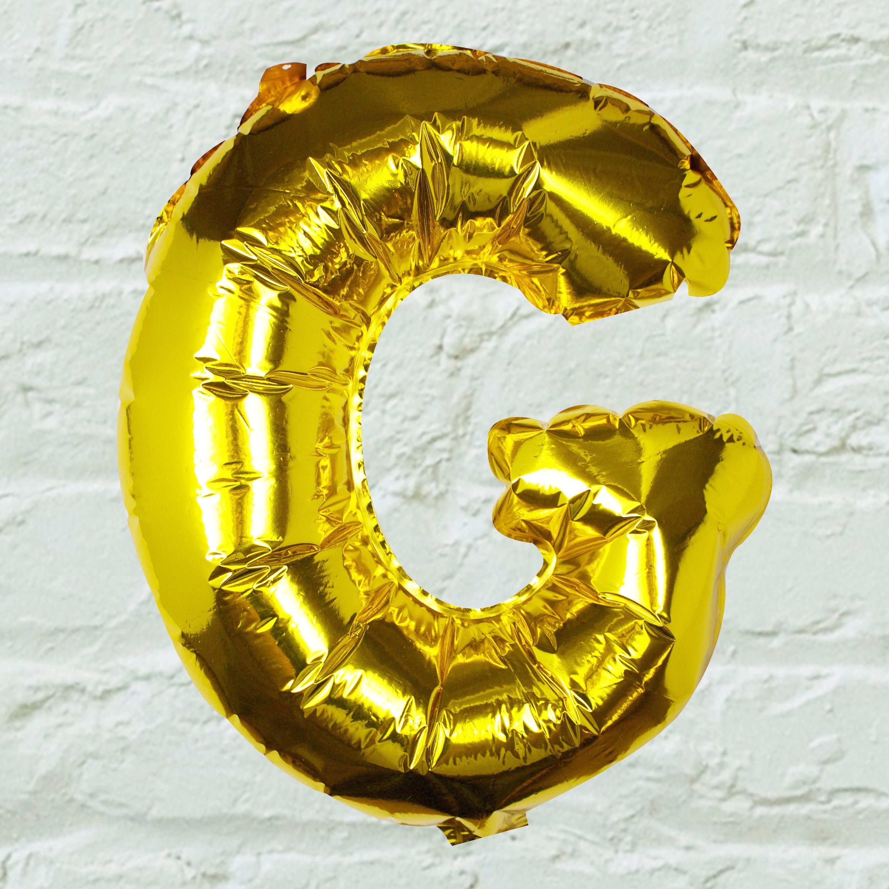 Goldfolien-Buchstabenballons – 5 Innenpackung