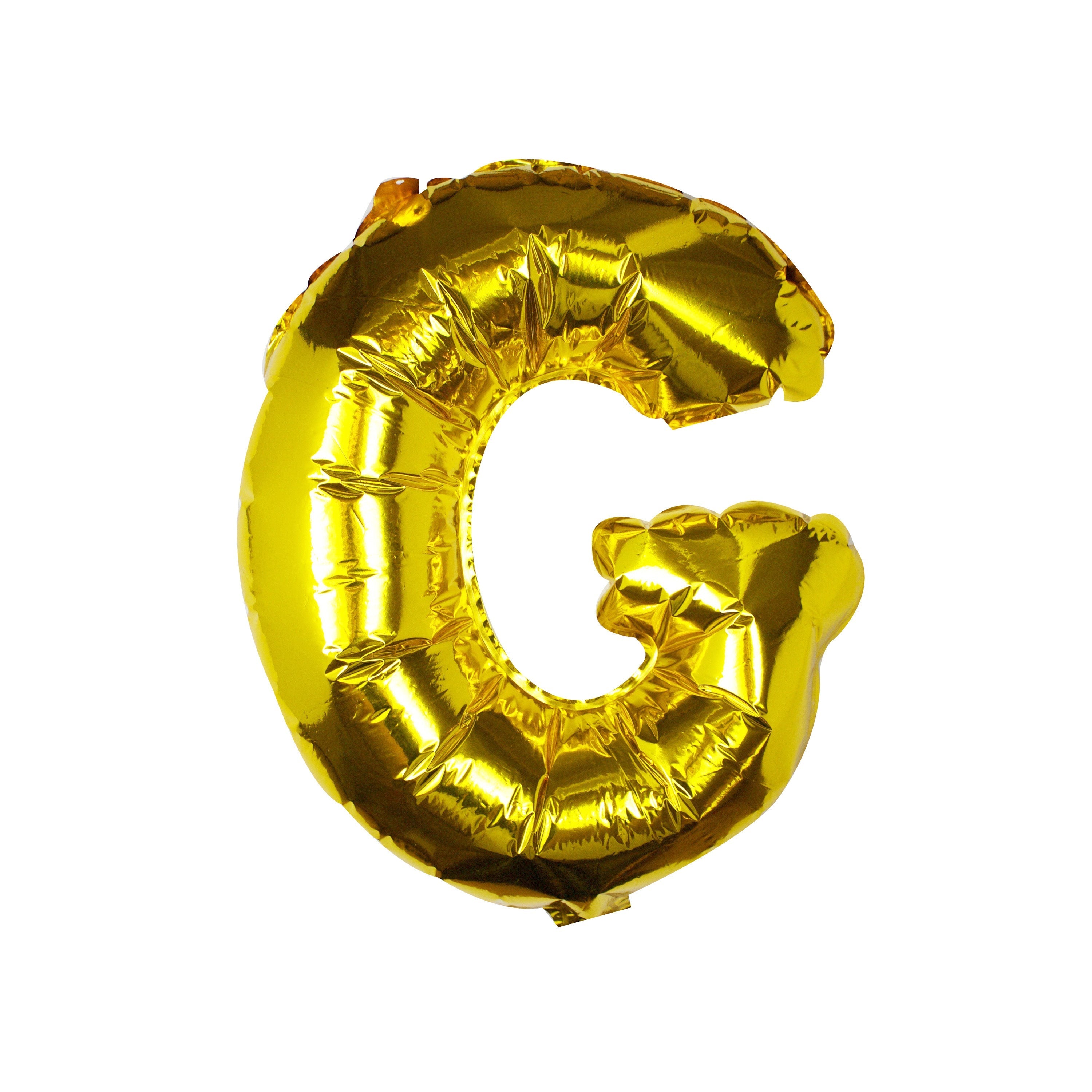 Goldfolien-Buchstabenballons – 5 Innenpackung