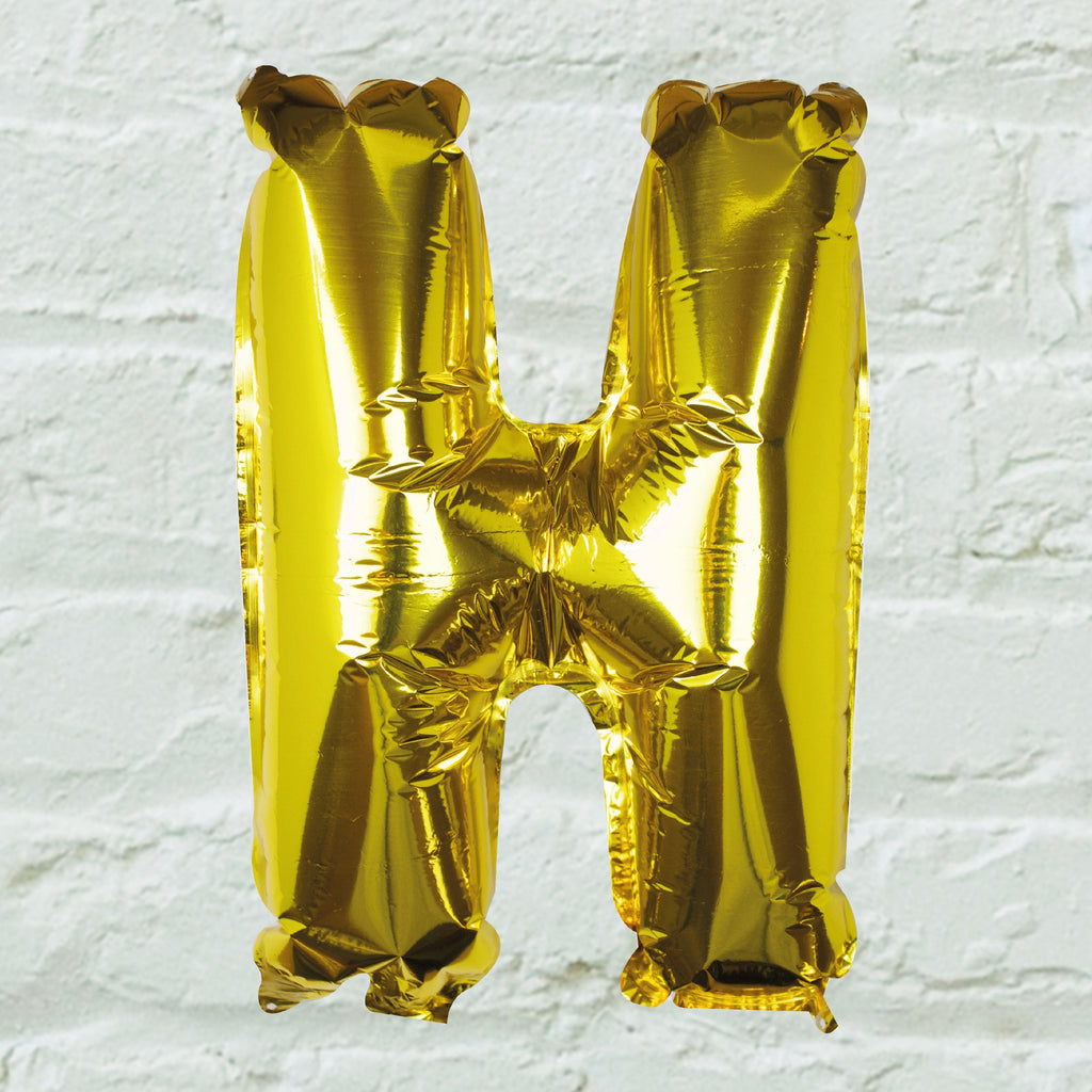 Goldfolien-Buchstabenballons – 5 Innenpackung