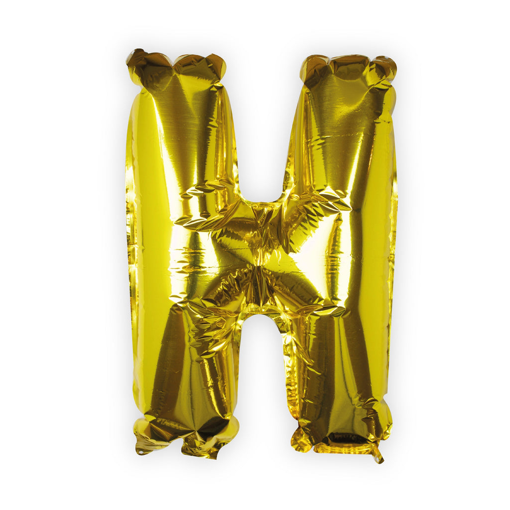 Goldfolien-Buchstabenballons – 5 Innenpackung