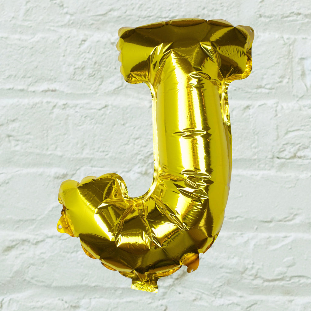 Goldfolien-Buchstabenballons – 5 Innenpackung