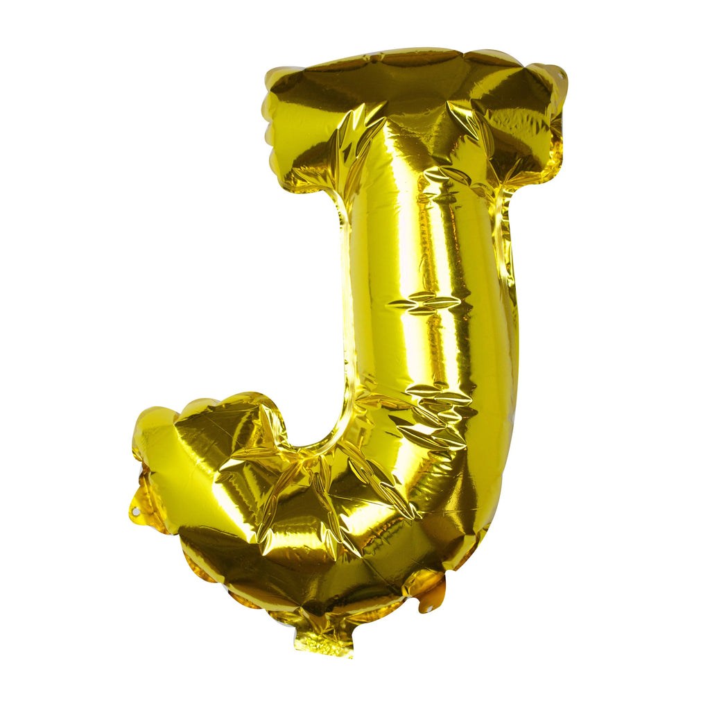 Goldfolien-Buchstabenballons – 5 Innenpackung