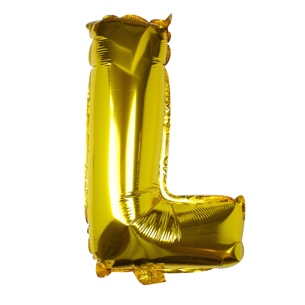 Goldfolien-Buchstabenballons – 5 Innenpackung