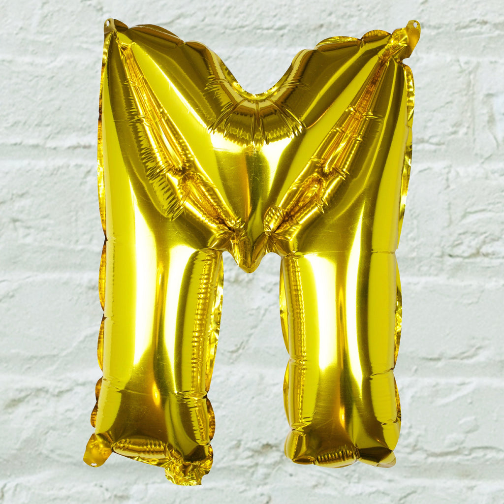 Goldfolien-Buchstabenballons – 5 Innenpackung