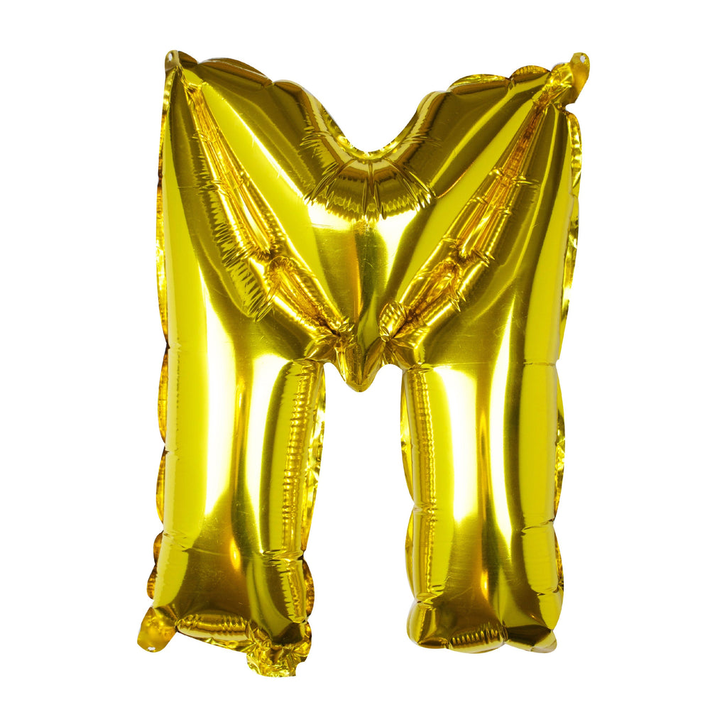 Goldfolien-Buchstabenballons – 5 Innenpackung