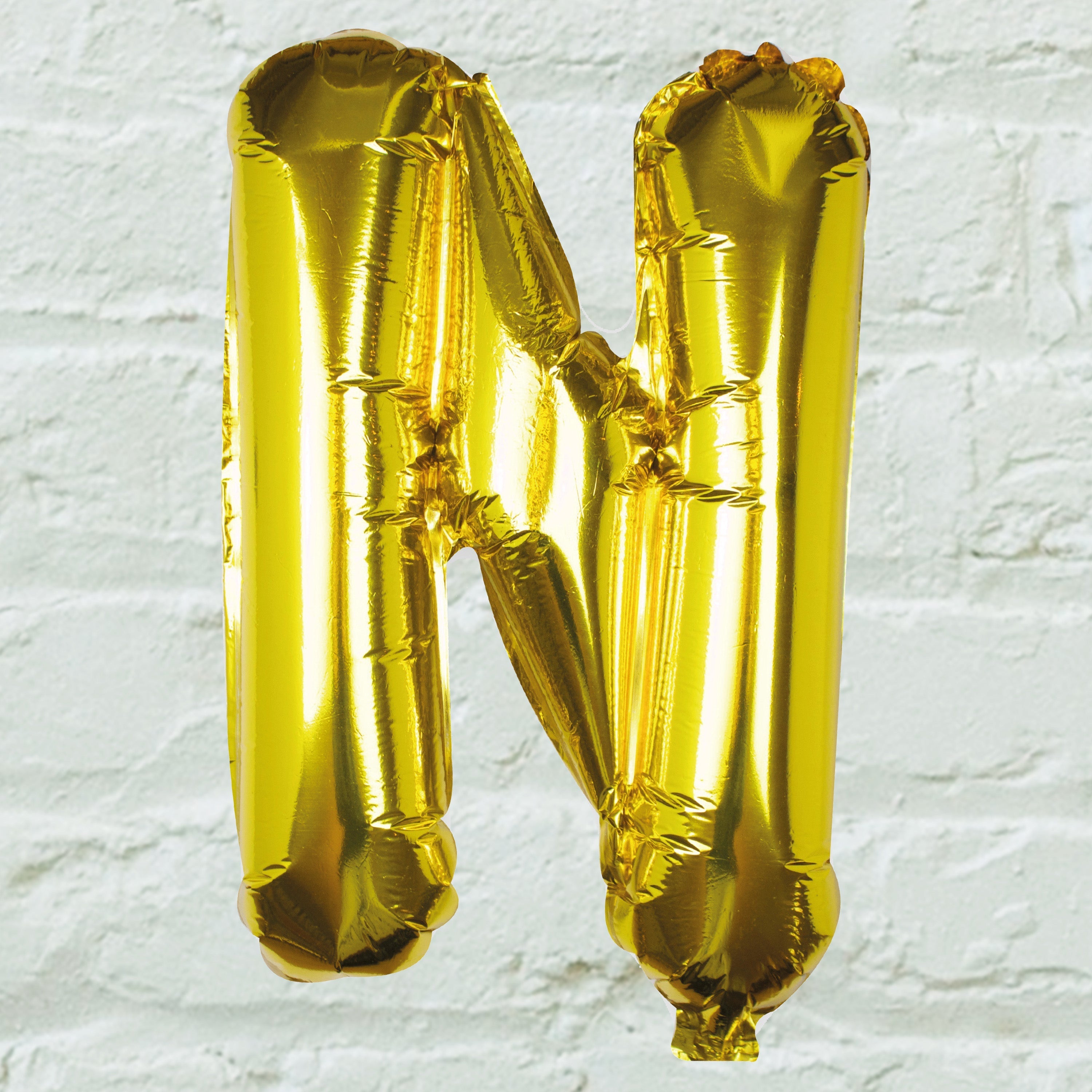 Goldfolien-Buchstabenballons – 5 Innenpackung