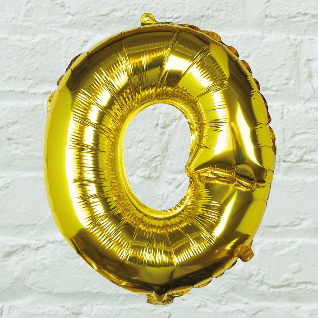 Goldfolien-Buchstabenballons – 5 Innenpackung