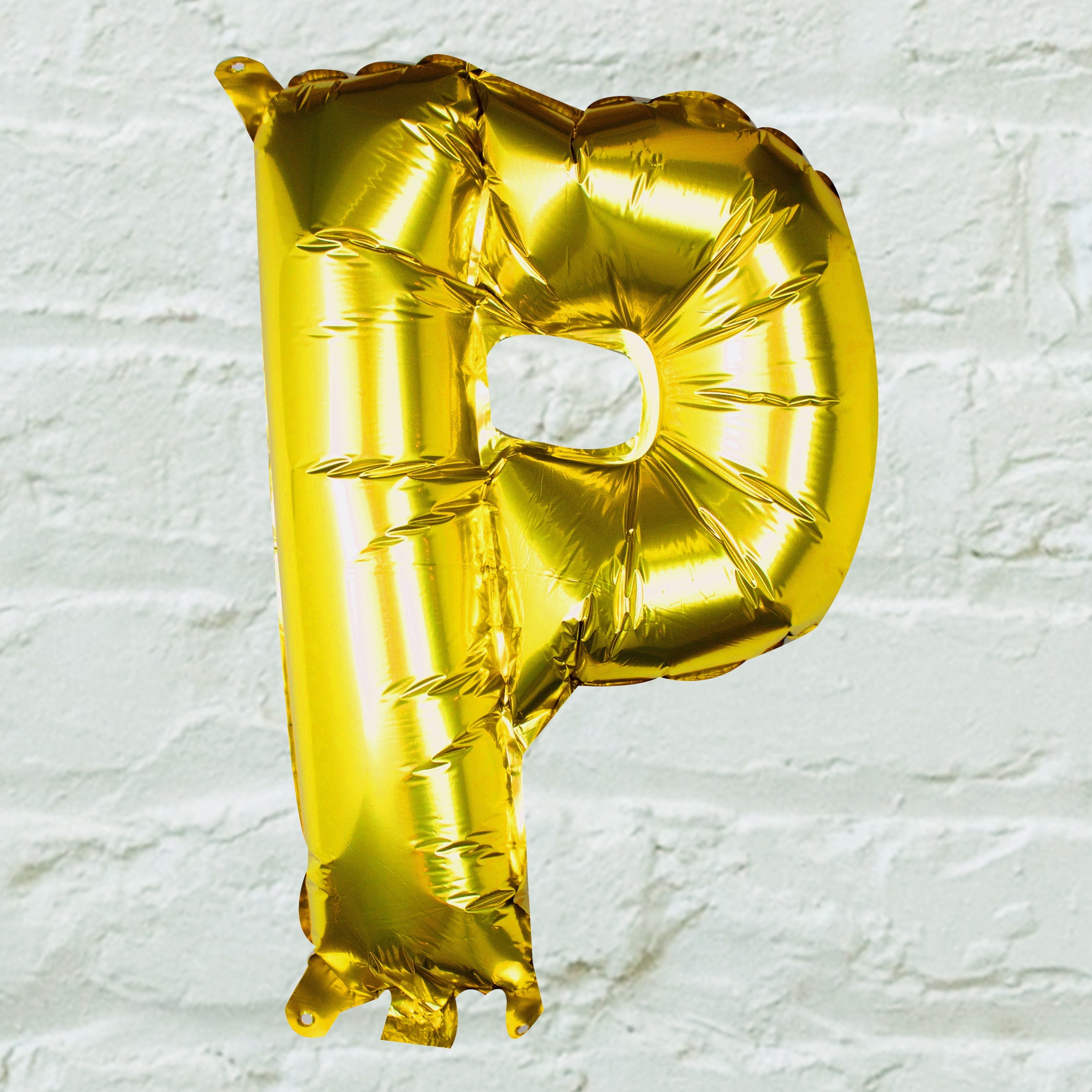 Goldfolien-Buchstabenballons – 5 Innenpackung