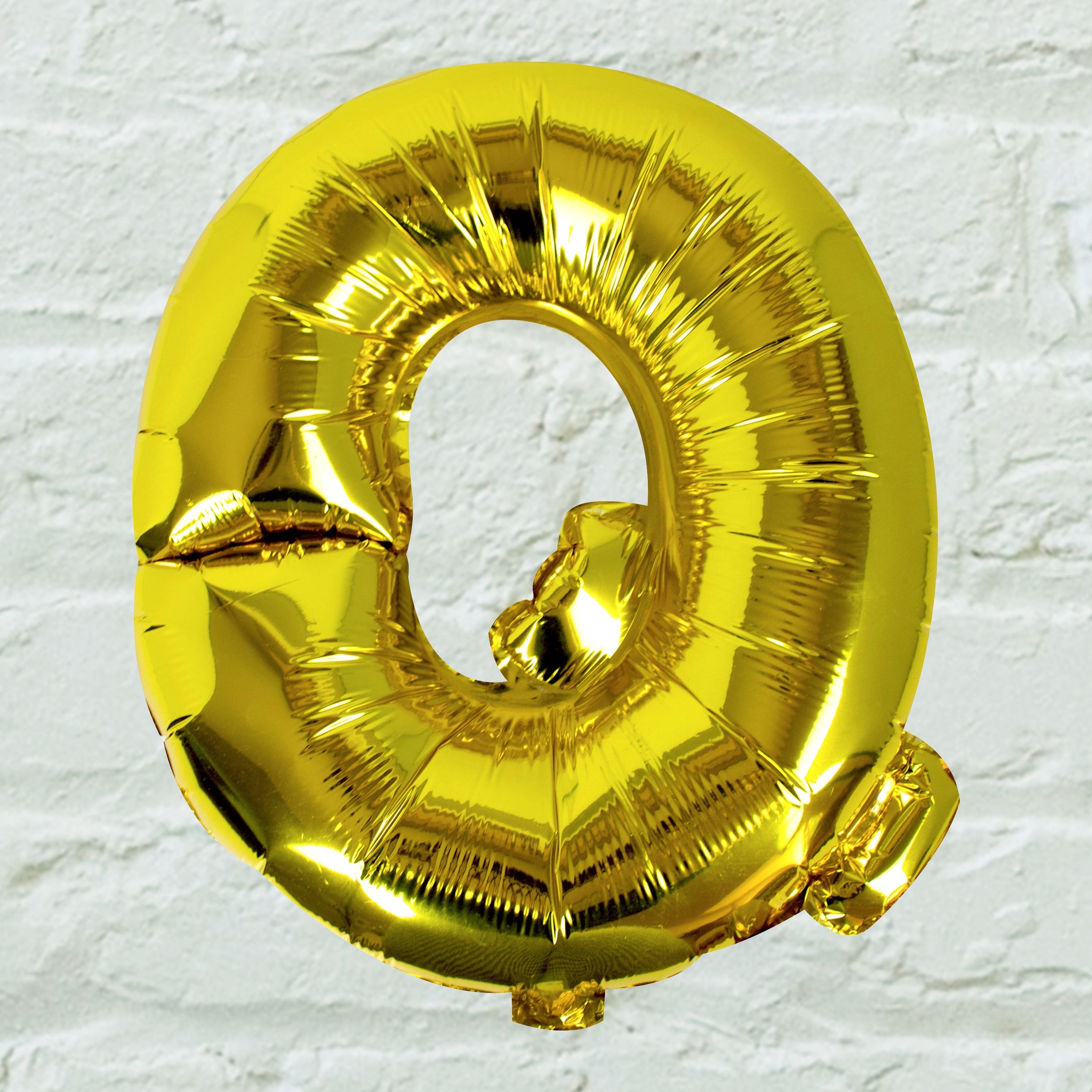 Goldfolien-Buchstabenballons – 5 Innenpackung