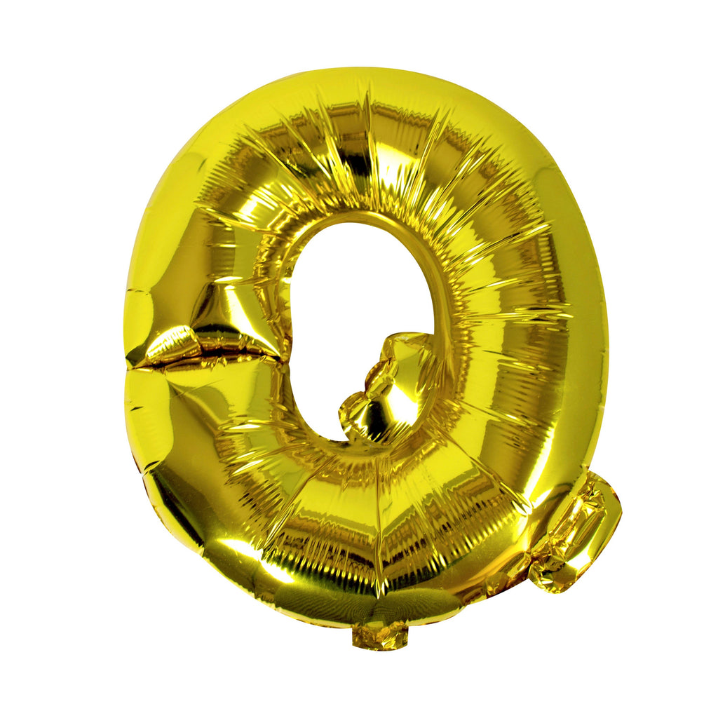Goldfolien-Buchstabenballons – 5 Innenpackung