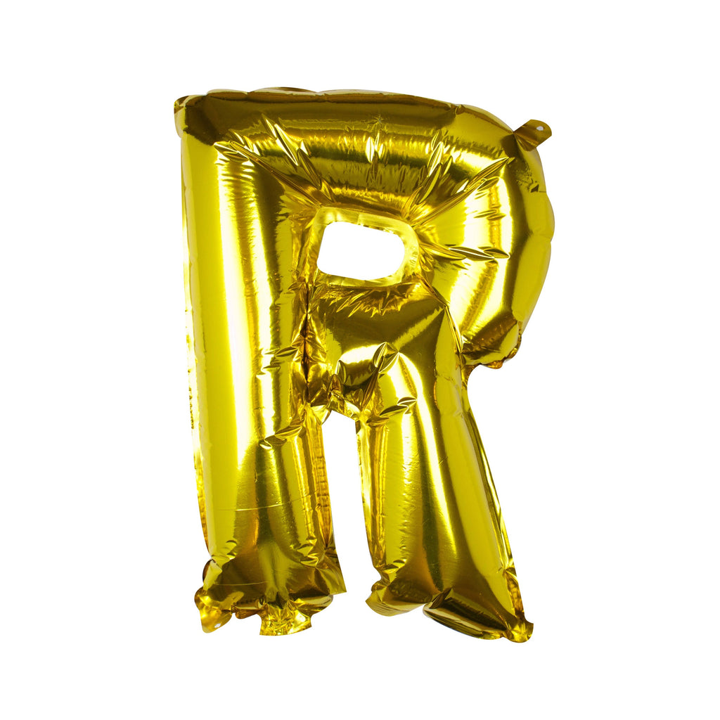 Goldfolien-Buchstabenballons – 5 Innenpackung