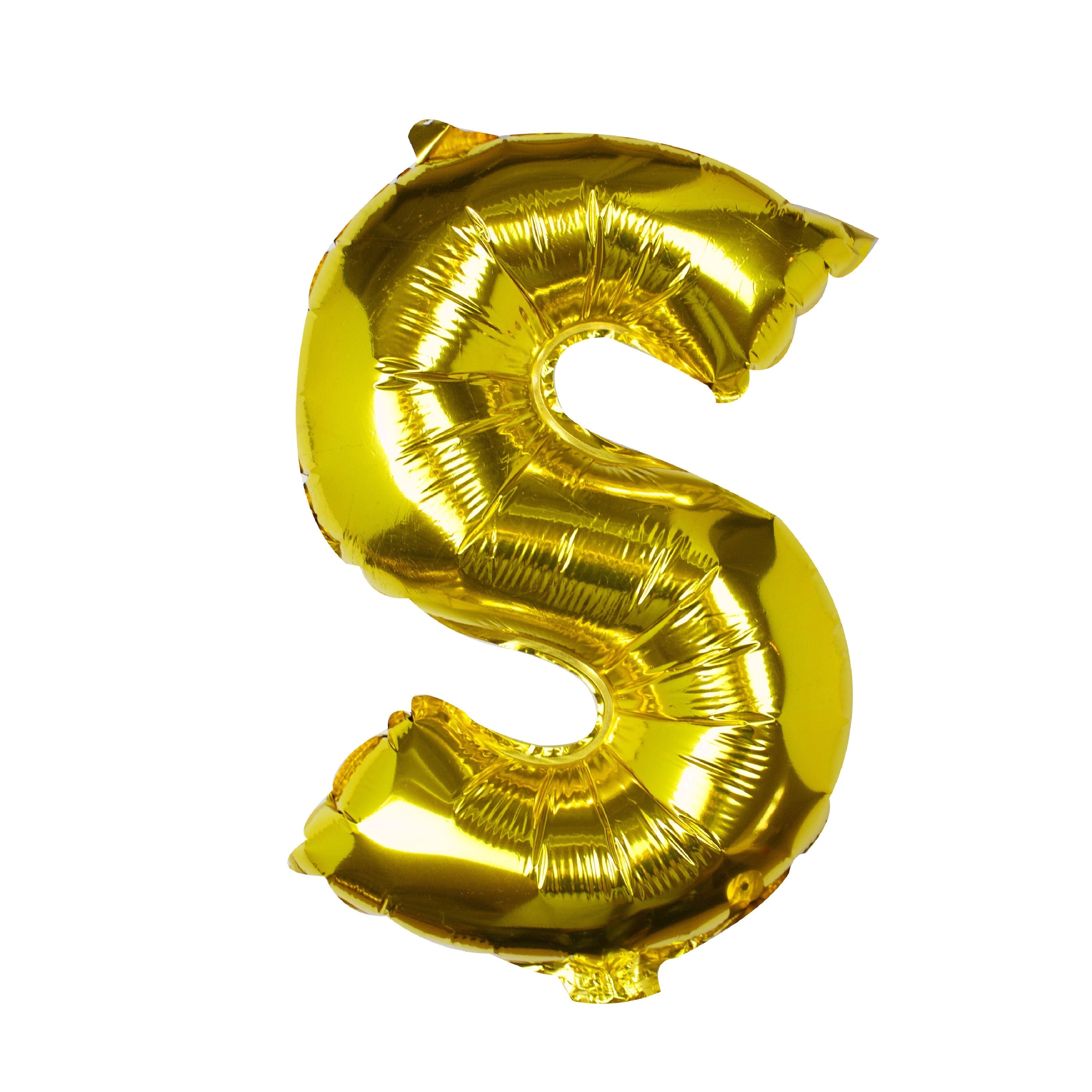 Goldfolien-Buchstabenballons – 5 Innenpackung