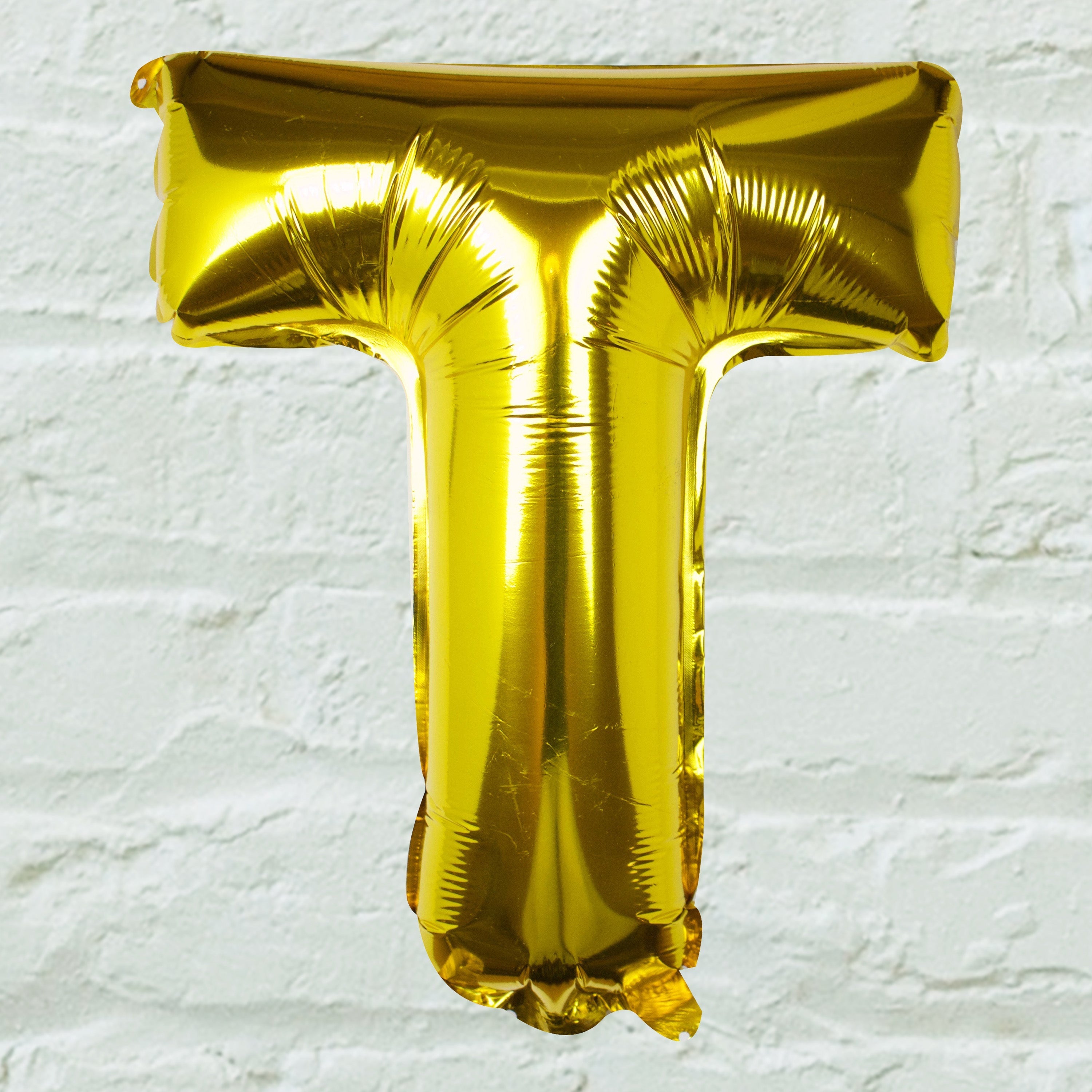 Goldfolien-Buchstabenballons – 5 Innenpackung