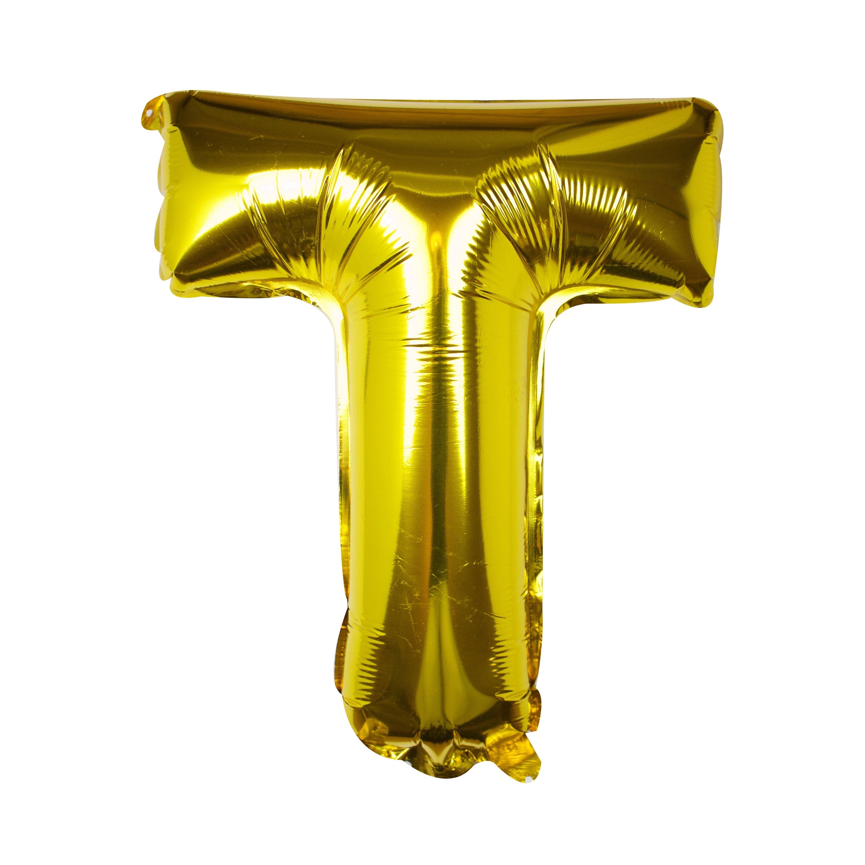 Goldfolien-Buchstabenballons – 5 Innenpackung