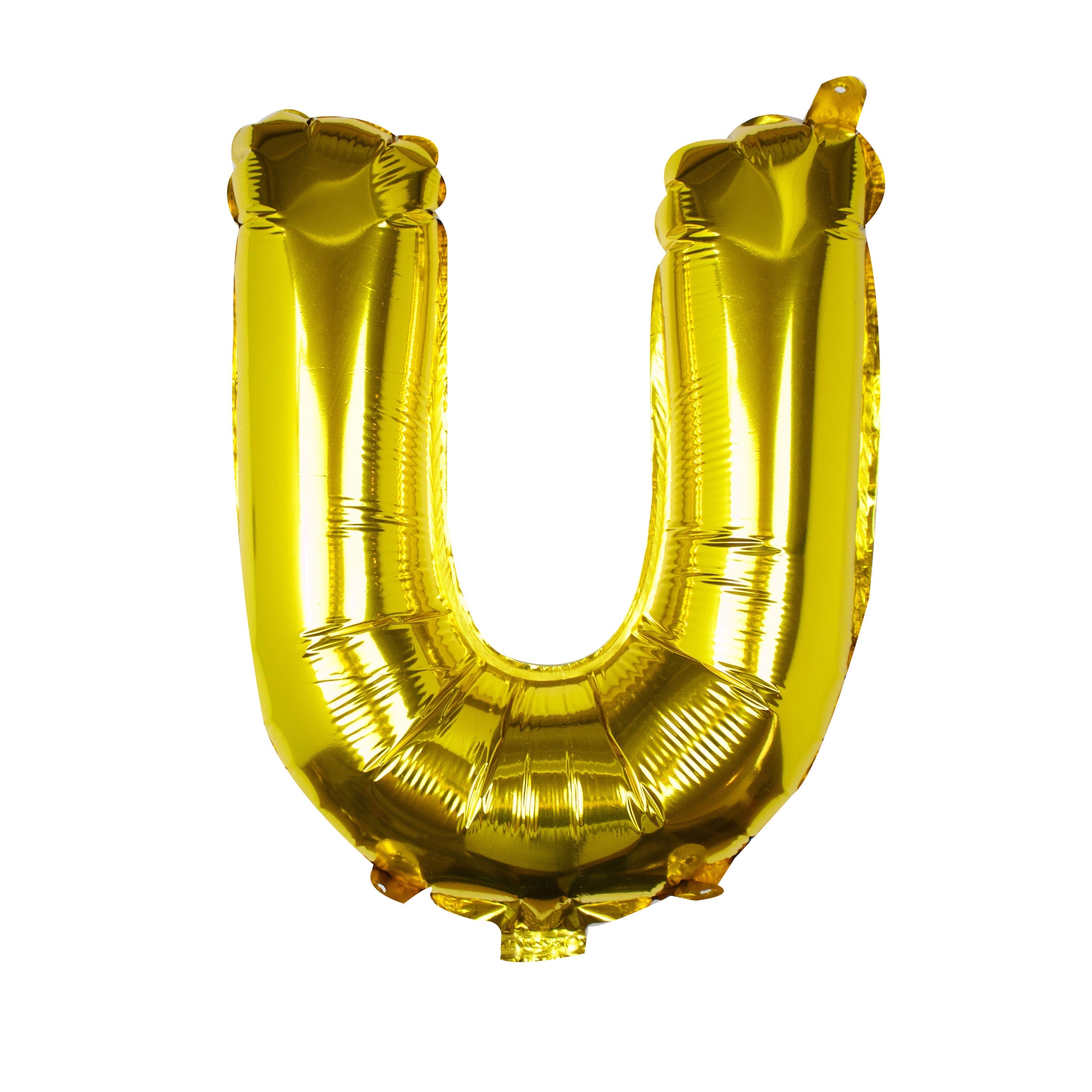 Goldfolien-Buchstabenballons – 5 Innenpackung