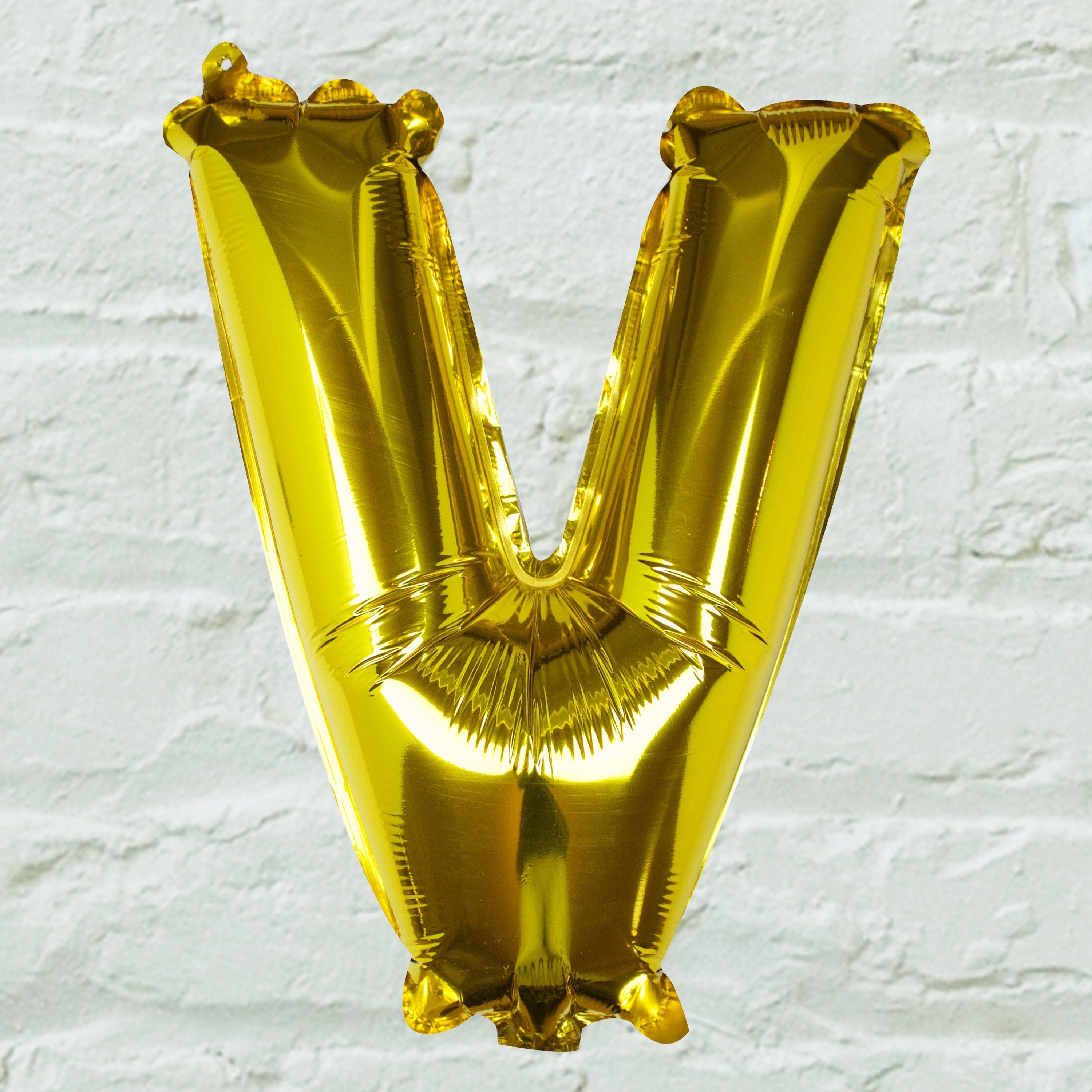 Goldfolien-Buchstabenballons – 5 Innenpackung