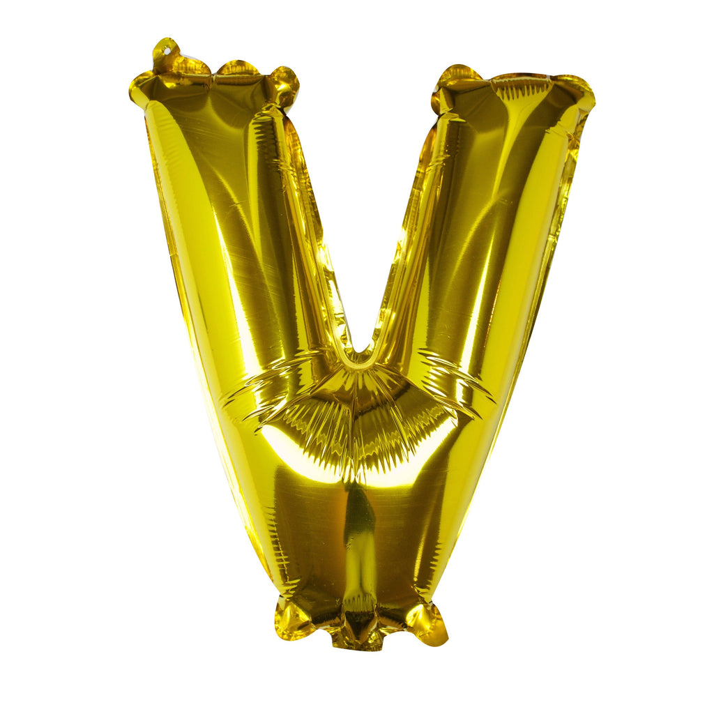 Goldfolien-Buchstabenballons – 5 Innenpackung