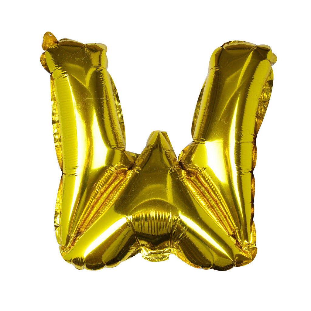 Goldfolien-Buchstabenballons – 5 Innenpackung