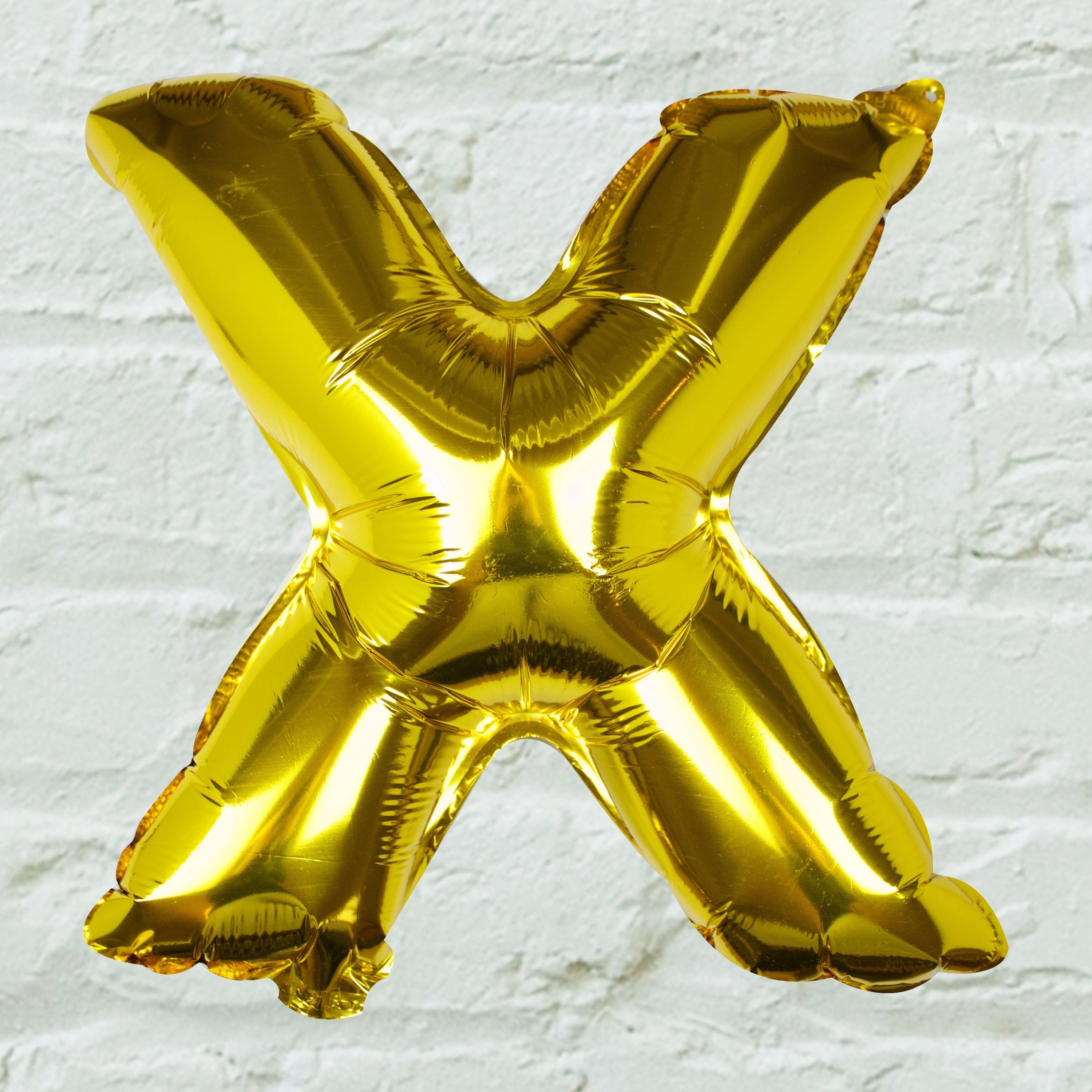 Goldfolien-Buchstabenballons – 5 Innenpackung