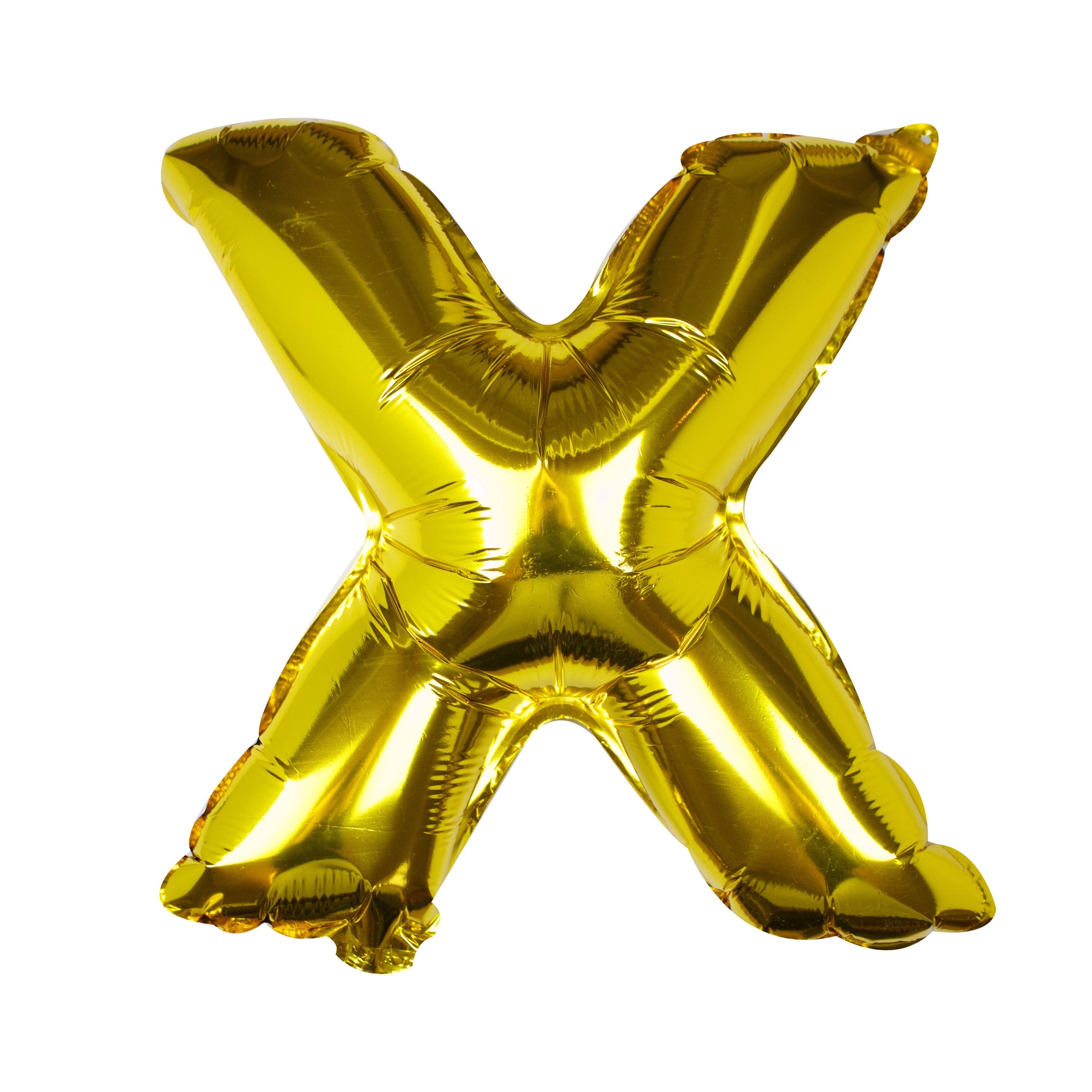 Goldfolien-Buchstabenballons – 5 Innenpackung