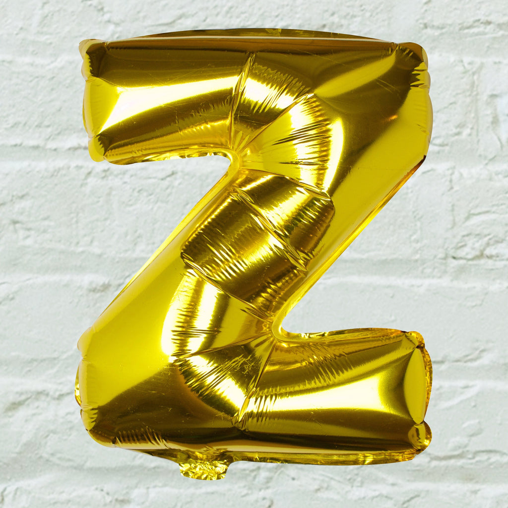 Goldfolien-Buchstabenballons – 5 Innenpackung