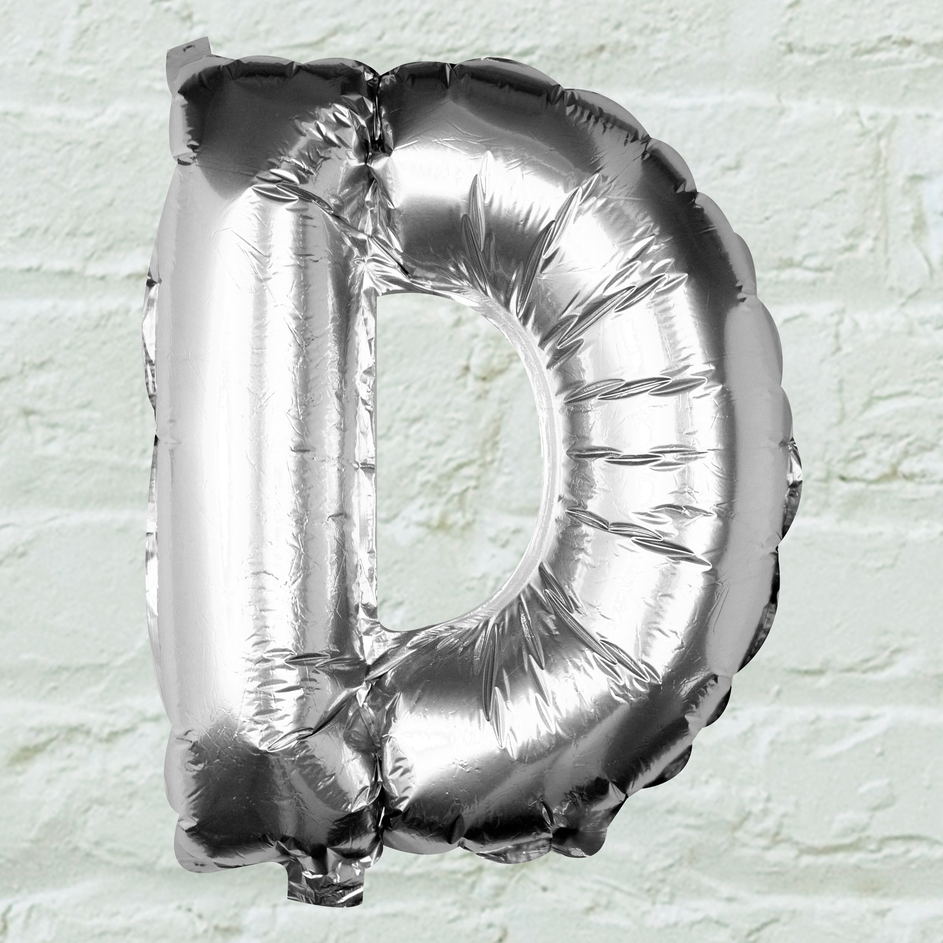 Silver Foil Letter Balloons- 5 Inner Pack