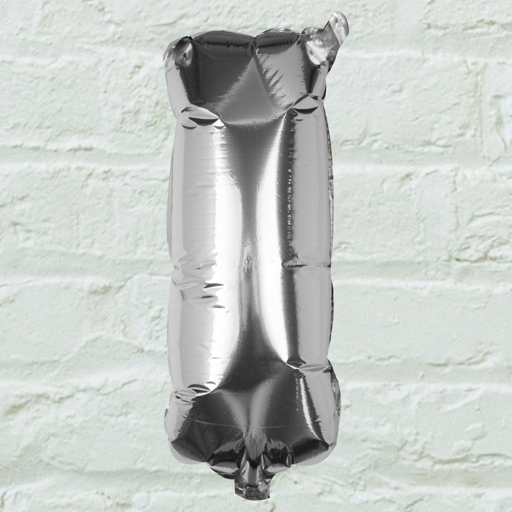 Silver Foil Letter Balloons- 5 Inner Pack