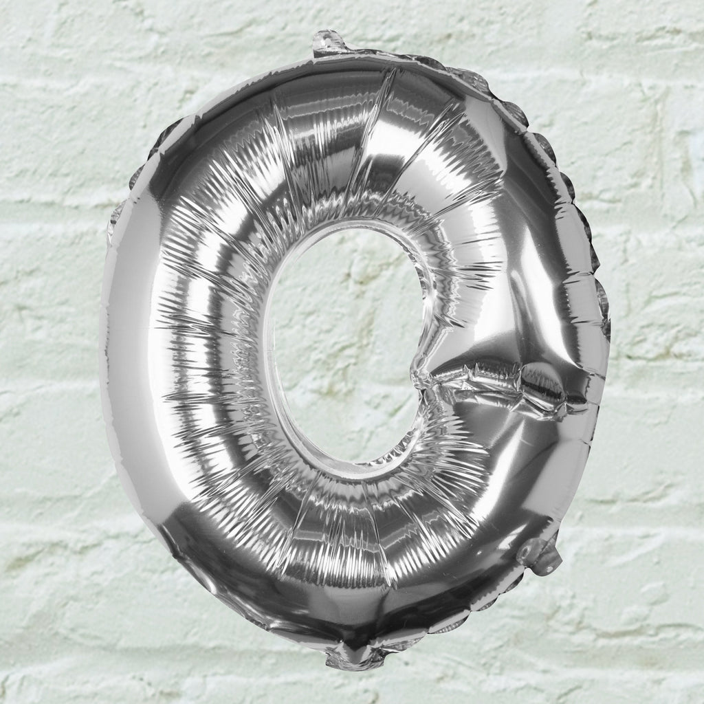Silver Foil Letter Balloons- 5 Inner Pack