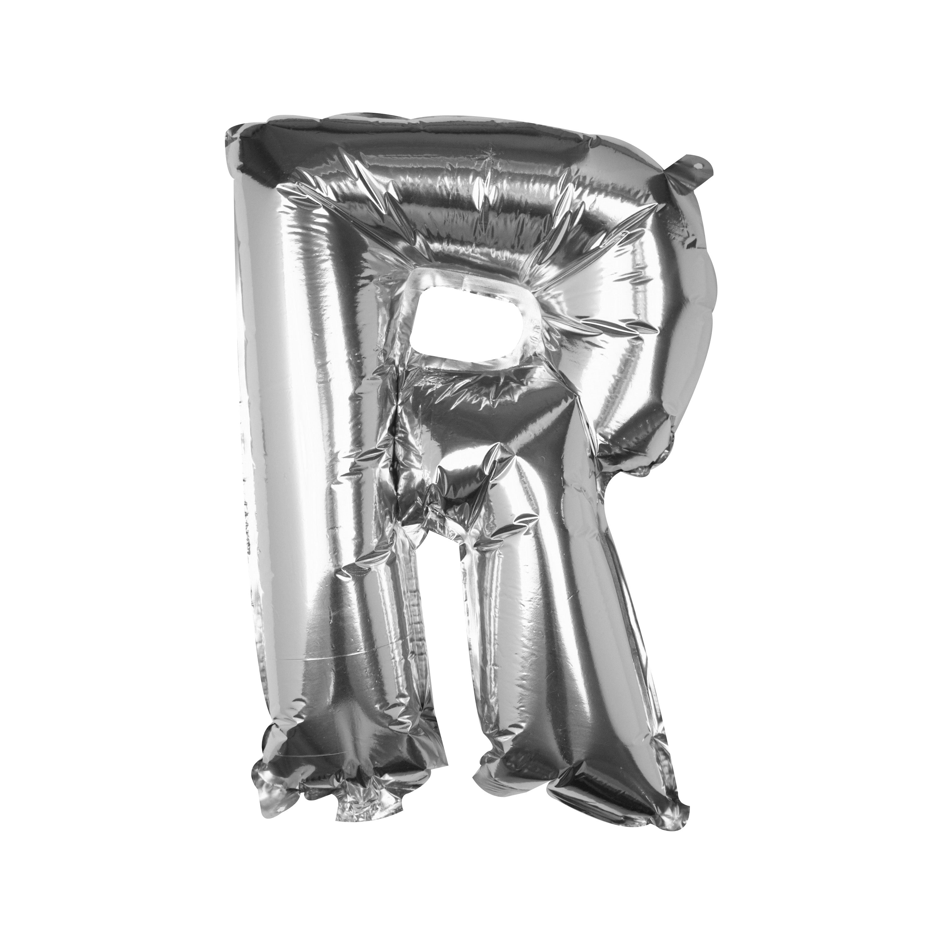 Silver Foil Letter Balloons- 5 Inner Pack