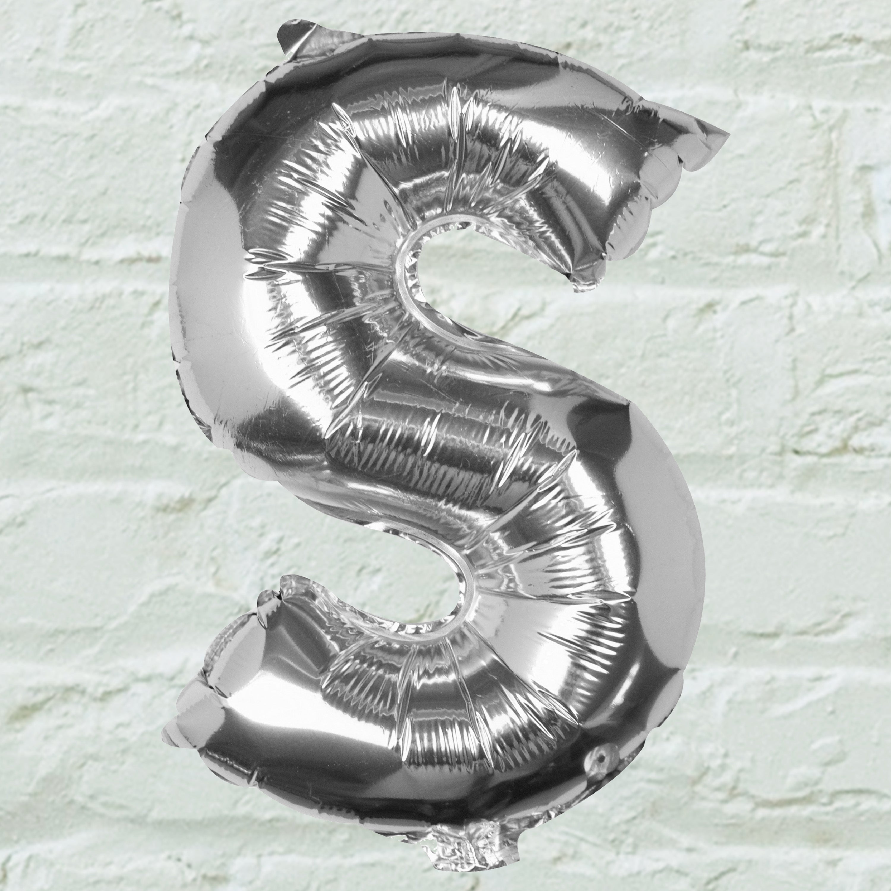 Silver Foil Letter Balloons- 5 Inner Pack