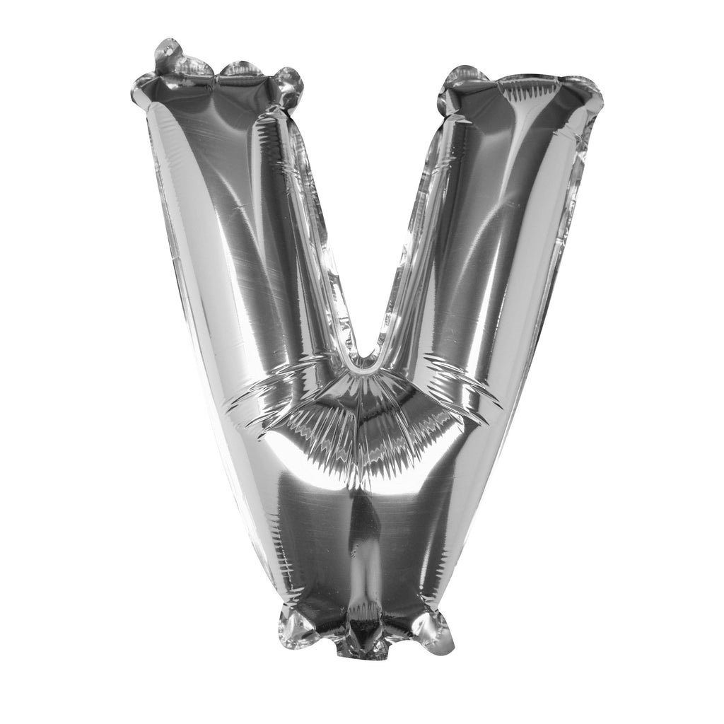 Silver Foil Letter Balloons- 5 Inner Pack