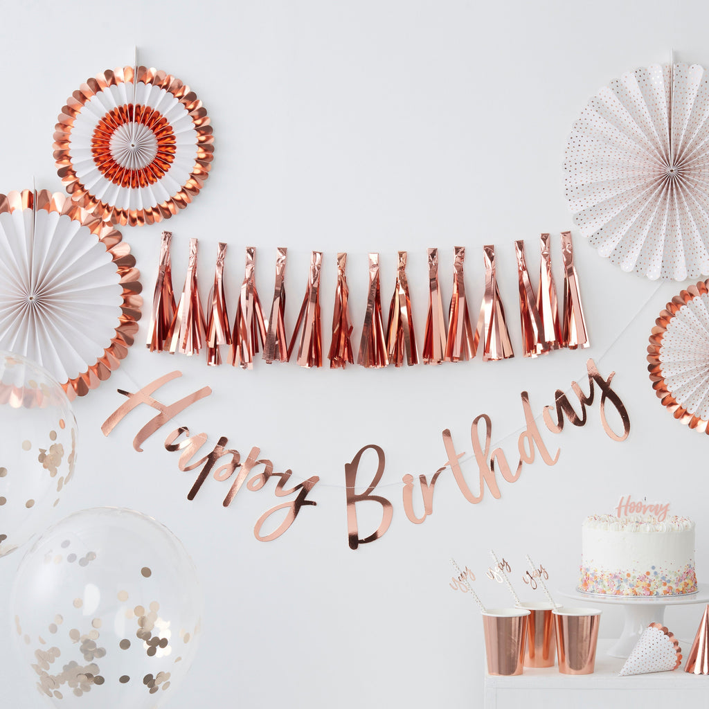Rose Gold Tassel Garland- 10 Inner Pack